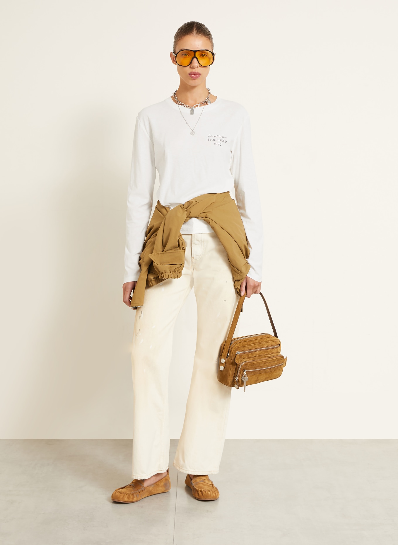 Acne Studios Haut à manches longues: BLANC