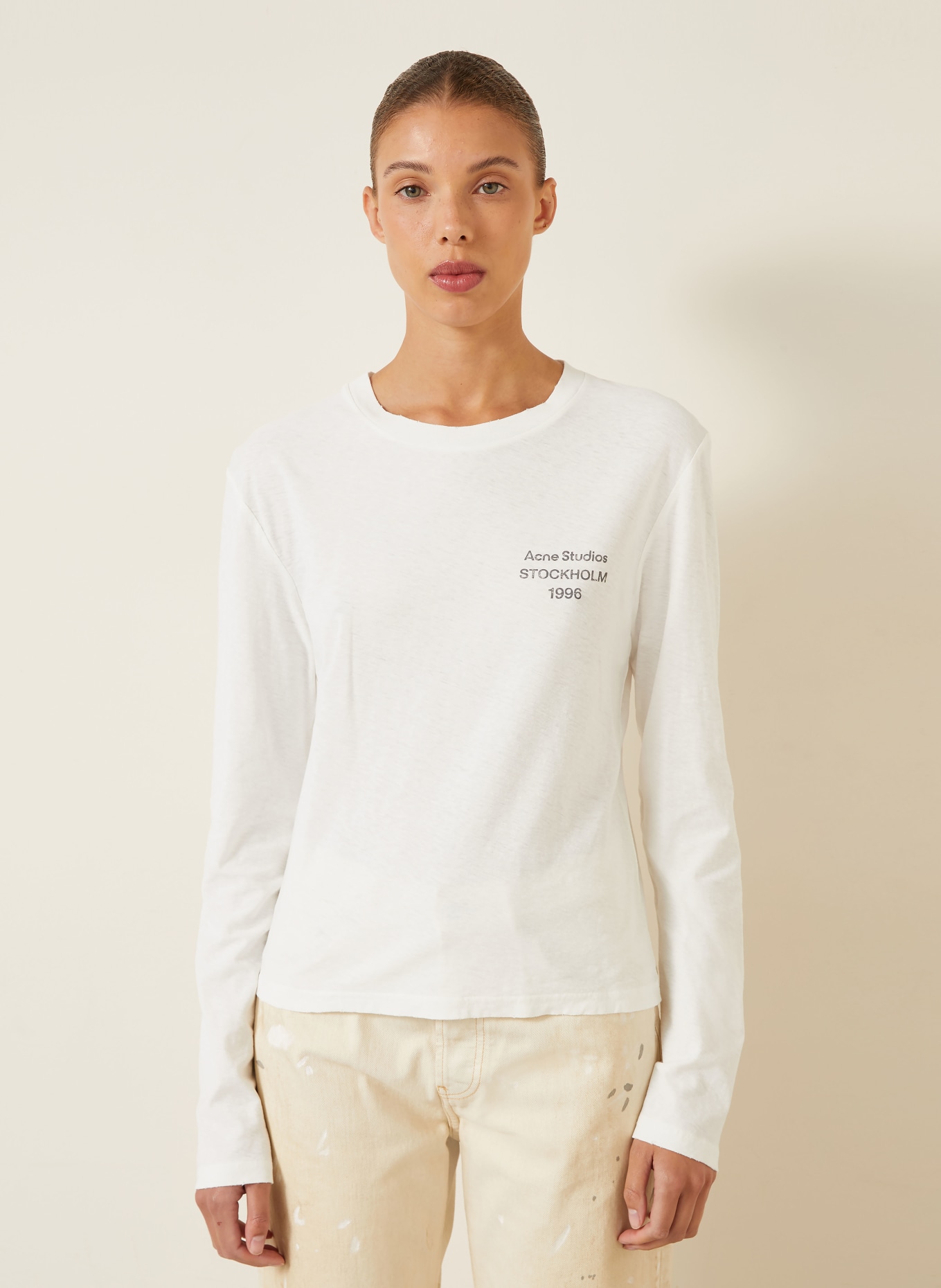 Acne Studios Haut à manches longues: BLANC
