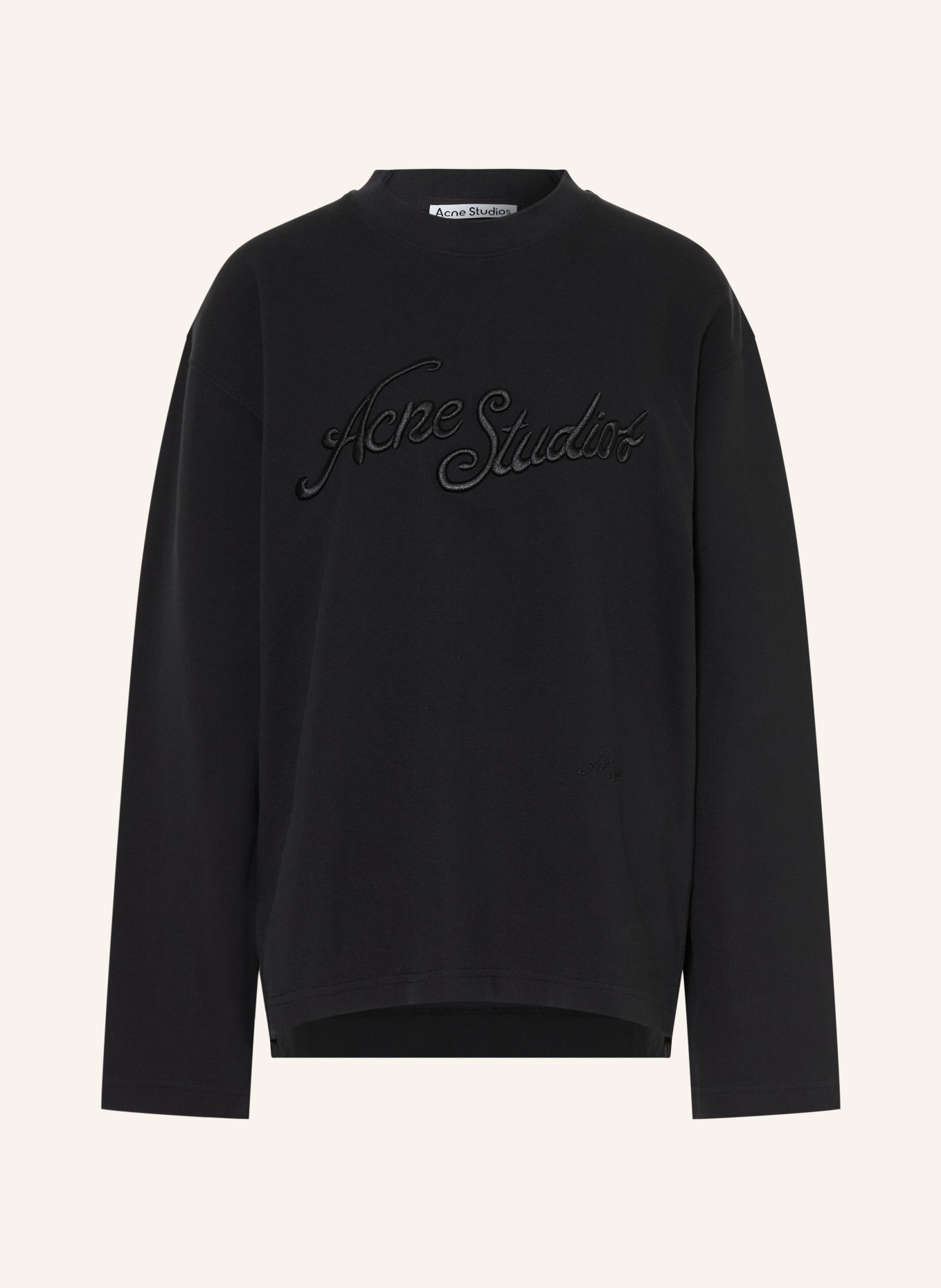 Acne Studios Haut à manches longues: NOIR