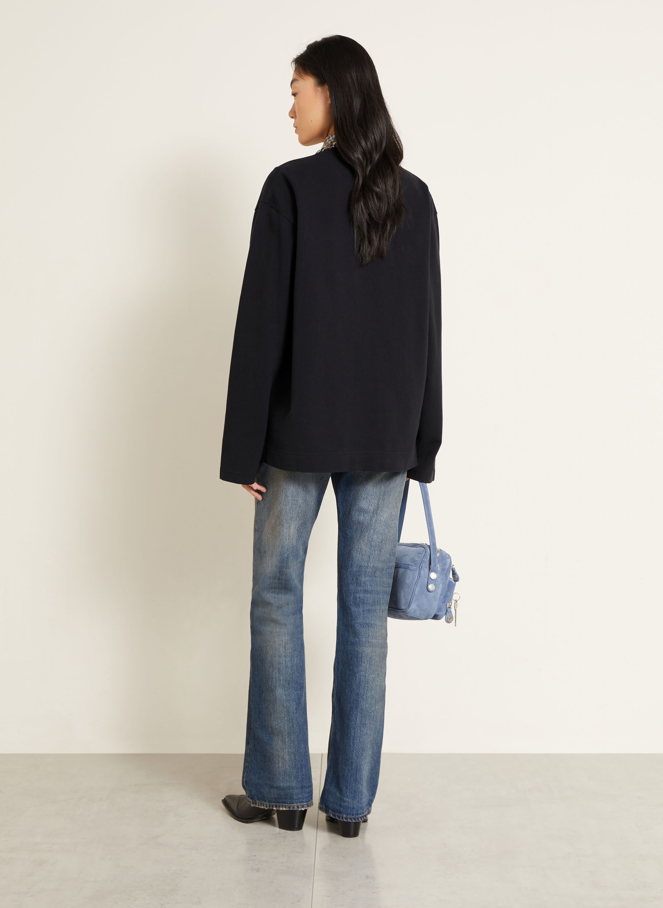 Acne Studios Haut à manches longues: NOIR