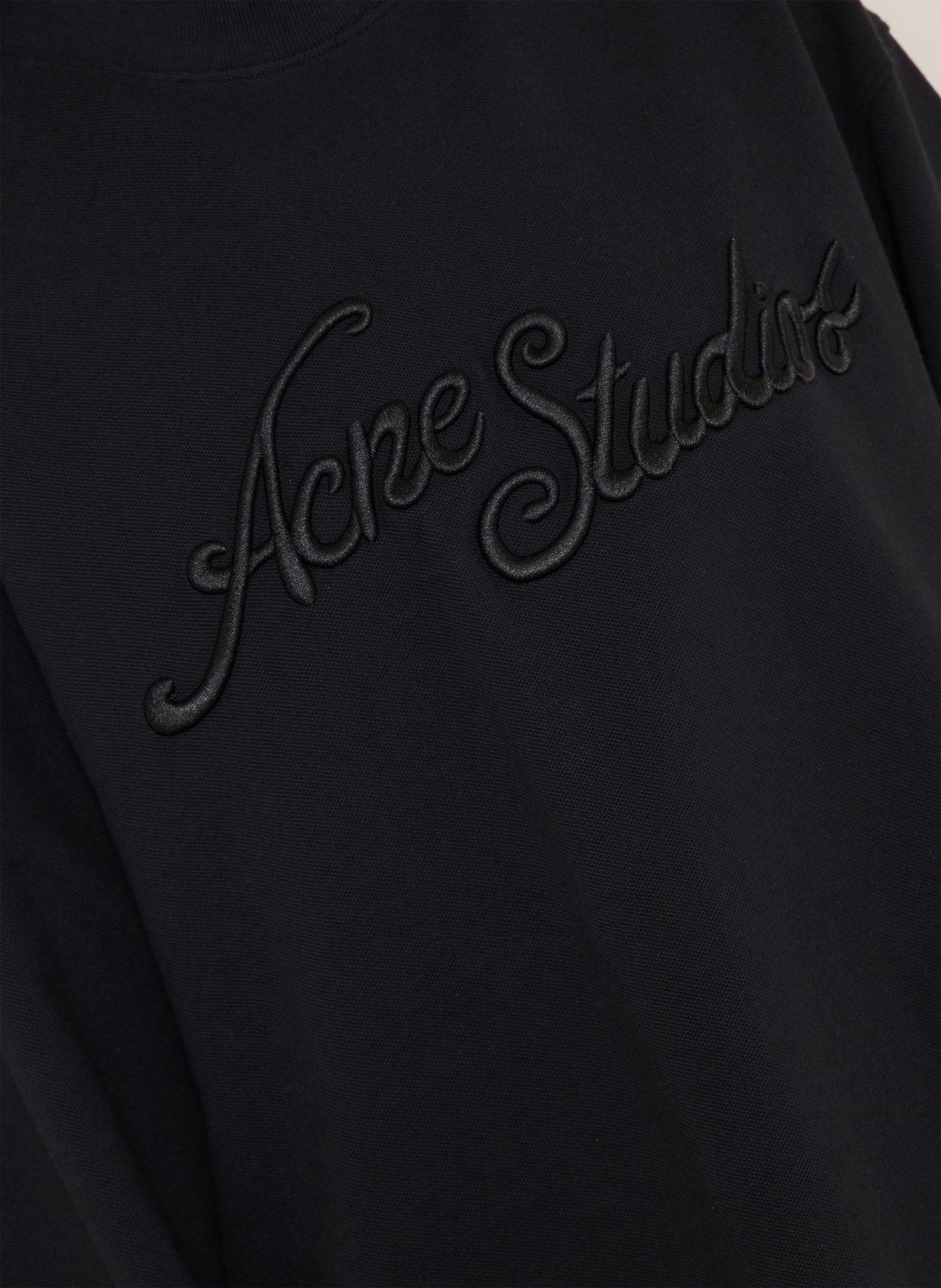 Acne Studios Haut à manches longues: NOIR