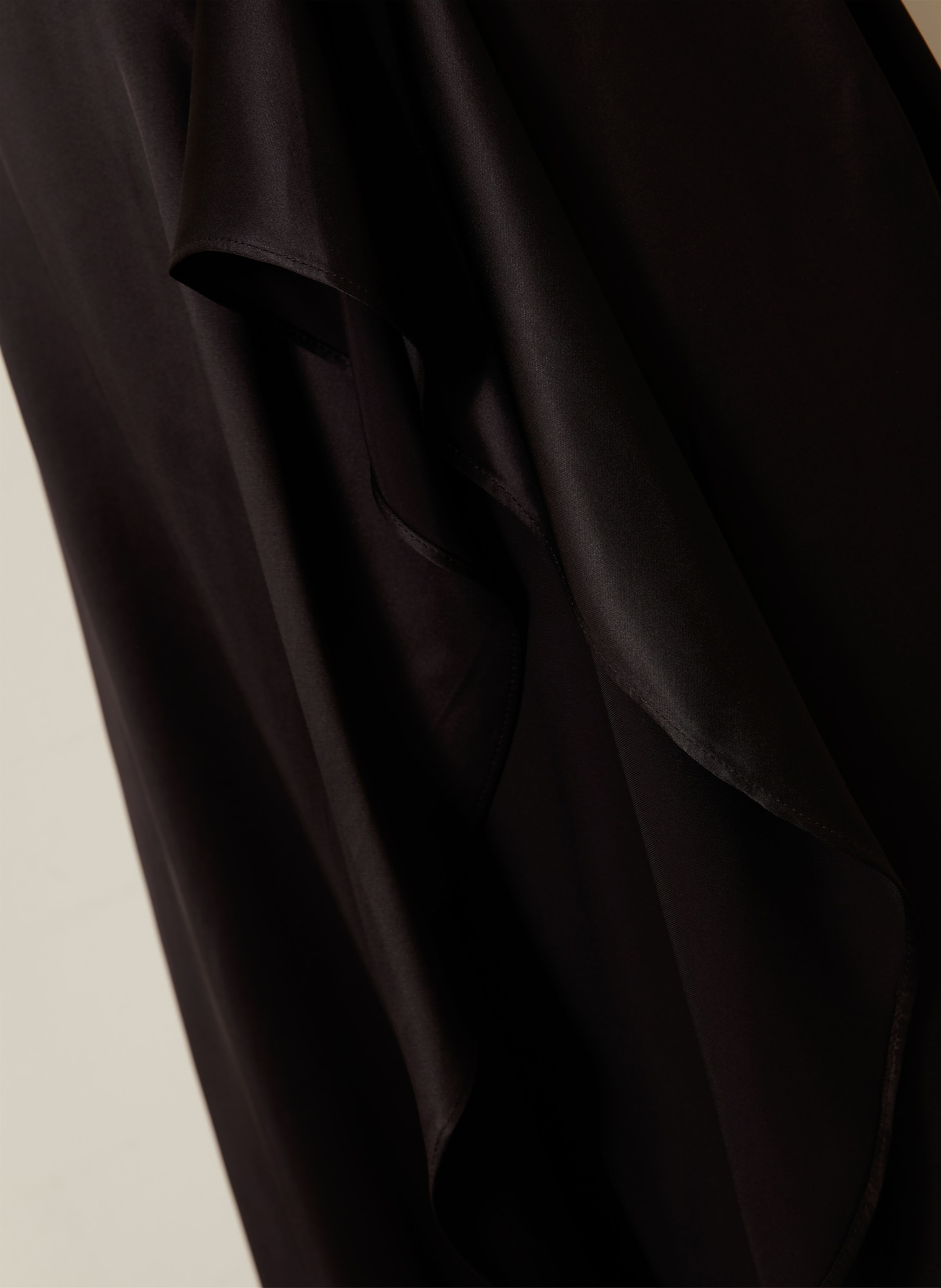 Acne Studios Robe de cocktail à volants et dentelle: MARRON FONCÉ