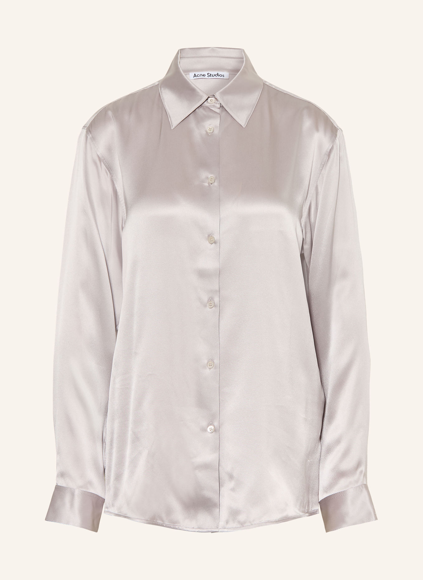 Acne Studios Chemisier en soie: ARGENT