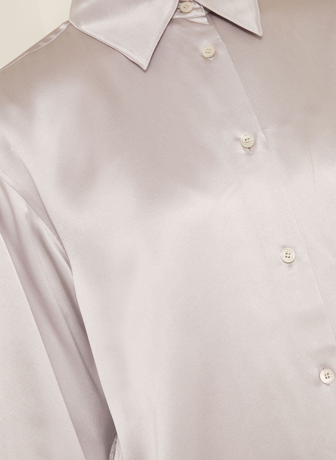 Acne Studios Chemisier en soie: ARGENT