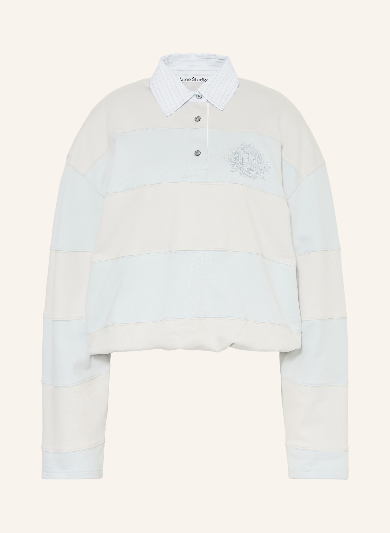 Acne Studios Sweatshirt: LIGHT BLUE / LIGHT GRAY