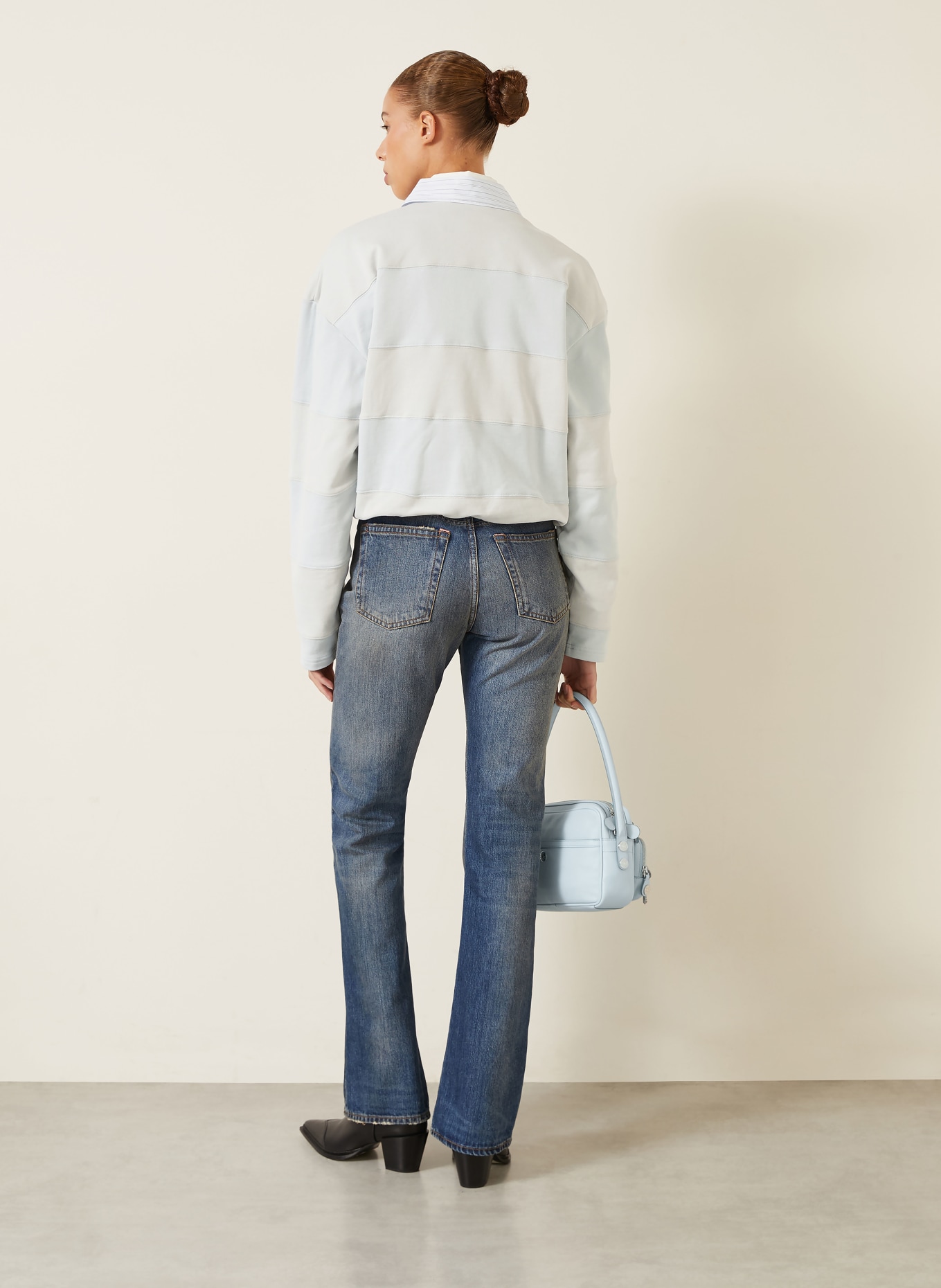 Acne Studios Sweatshirt: LIGHT BLUE / LIGHT GRAY