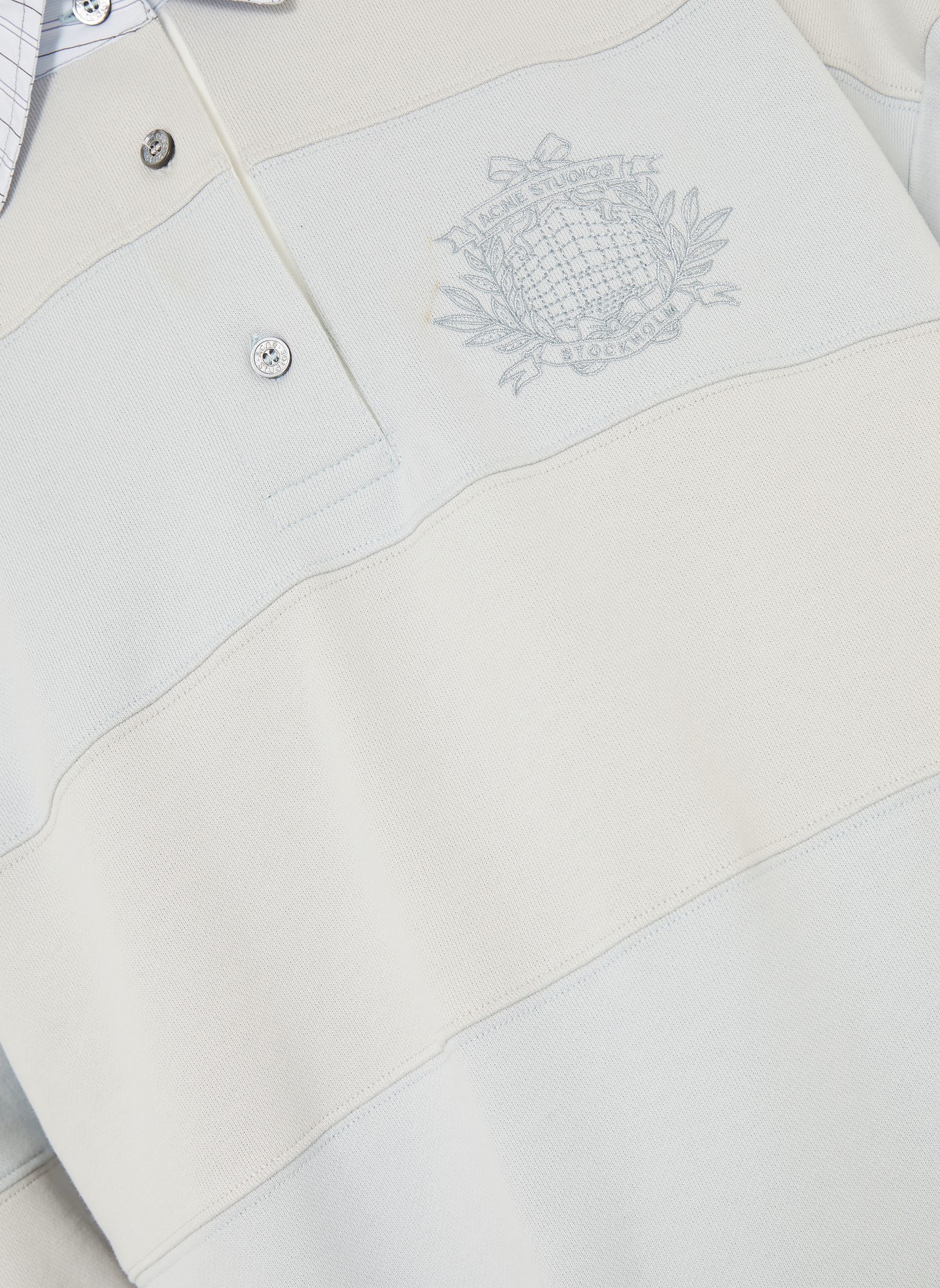 Acne Studios Sweatshirt: LIGHT BLUE / LIGHT GRAY