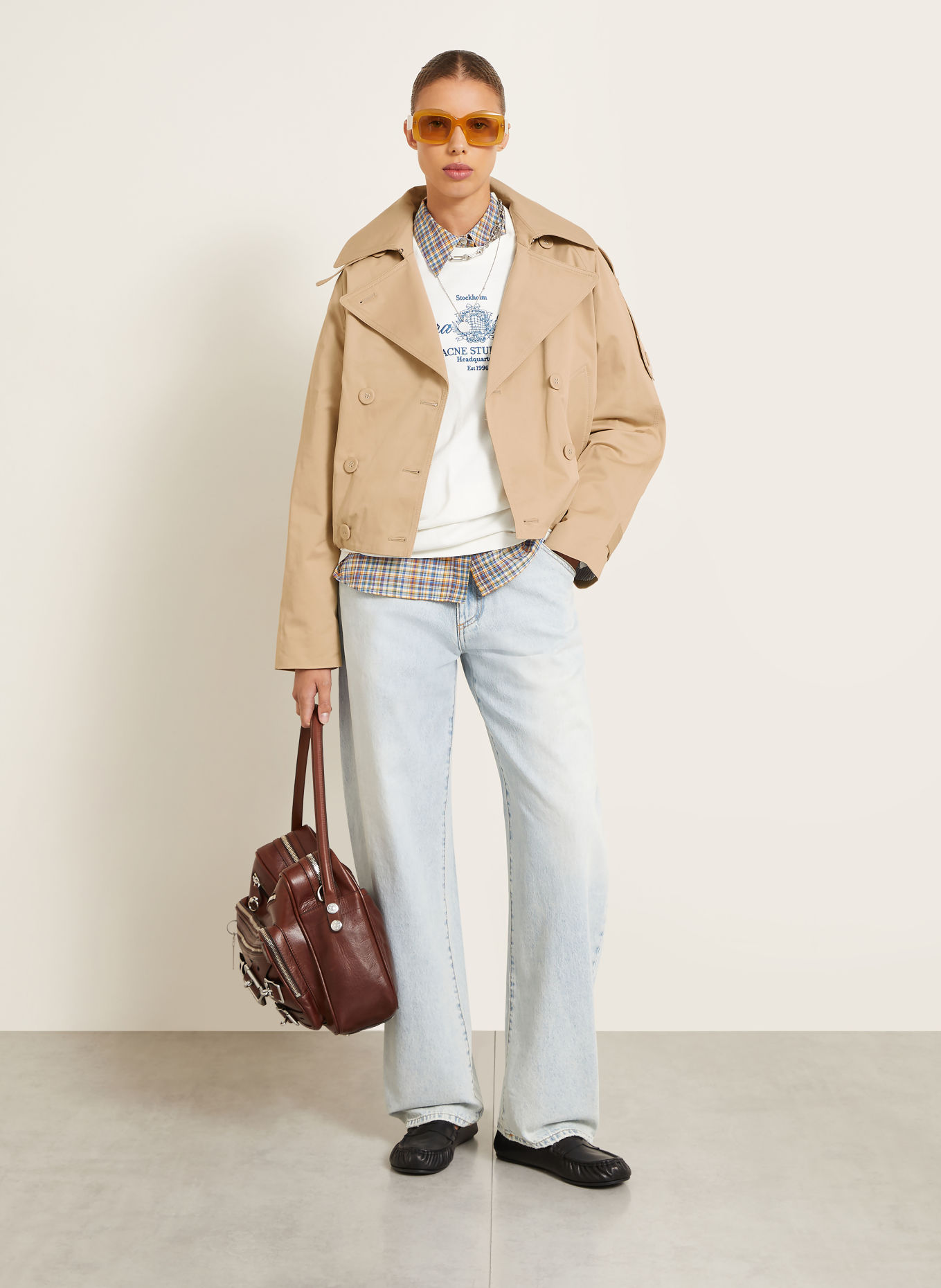 Acne Studios Trench-coat court: CHAMEAU