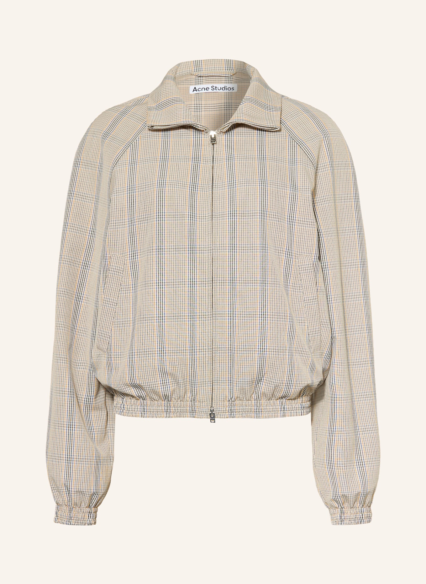 Acne Studios Blouson: BEIGE / COGNAC / BLEU