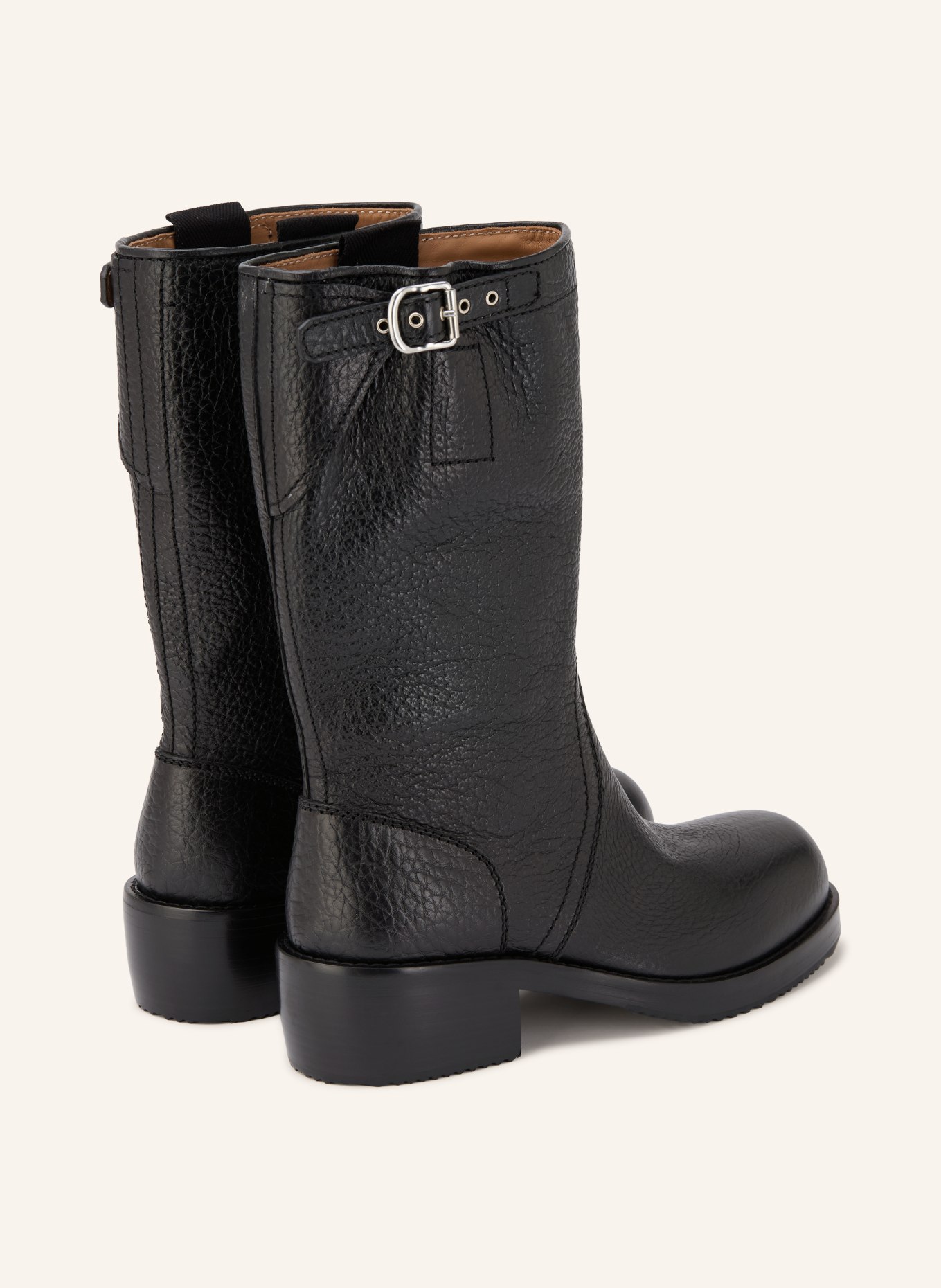 DRIES VAN NOTEN Biker Boots: SCHWARZ