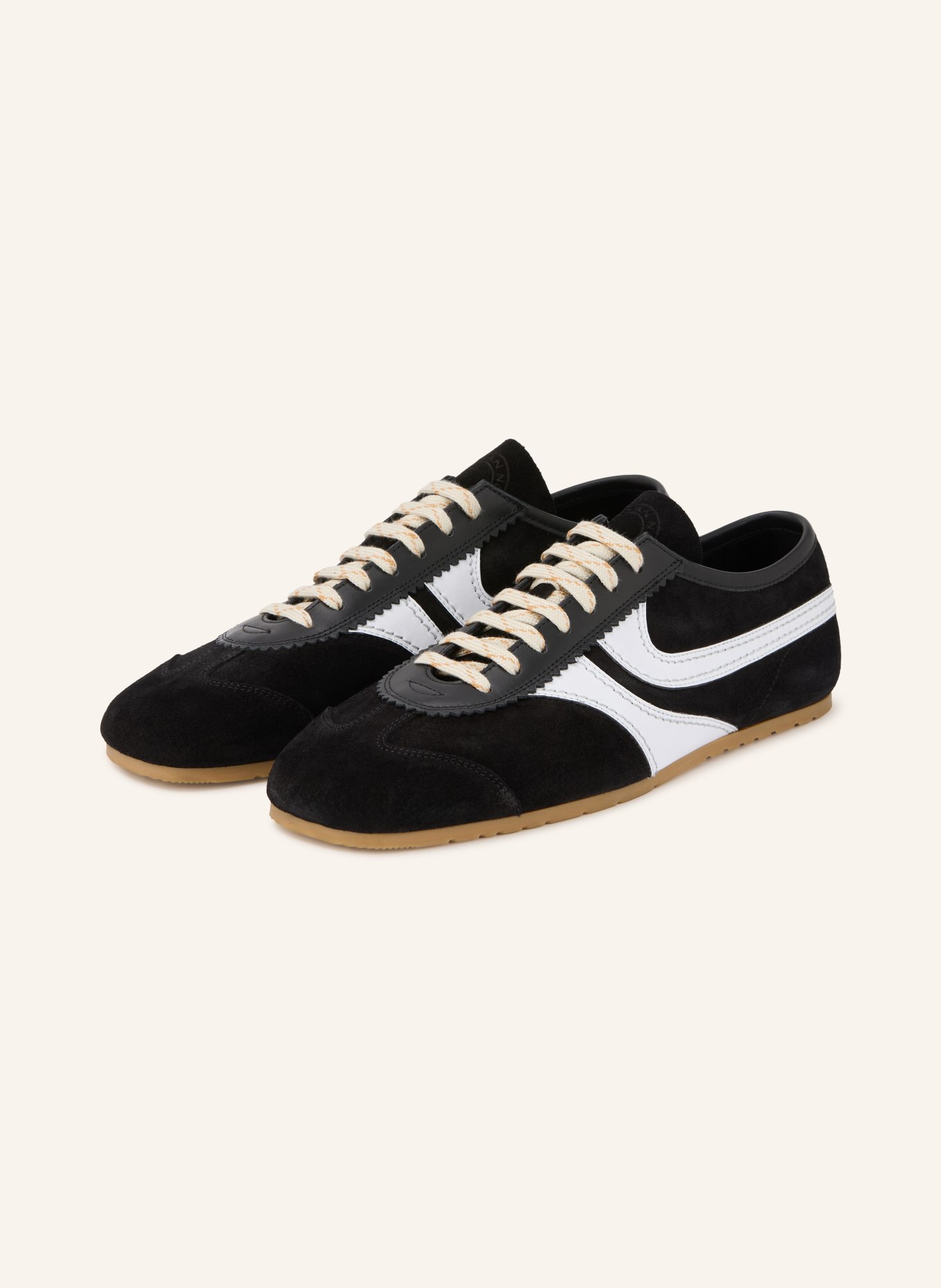 DRIES VAN NOTEN Sneaker: SCHWARZ / WEISS