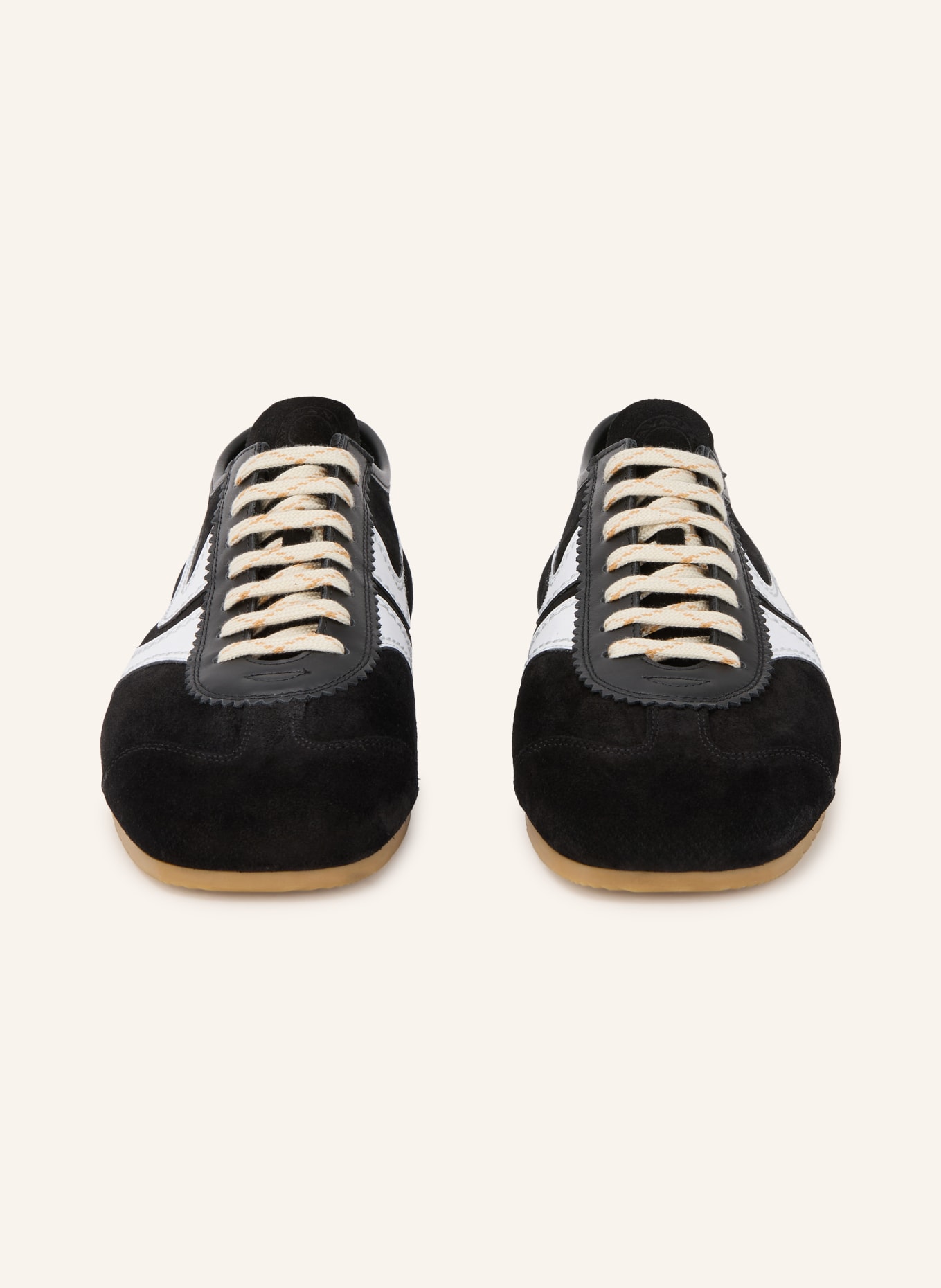 DRIES VAN NOTEN Sneaker: SCHWARZ / WEISS