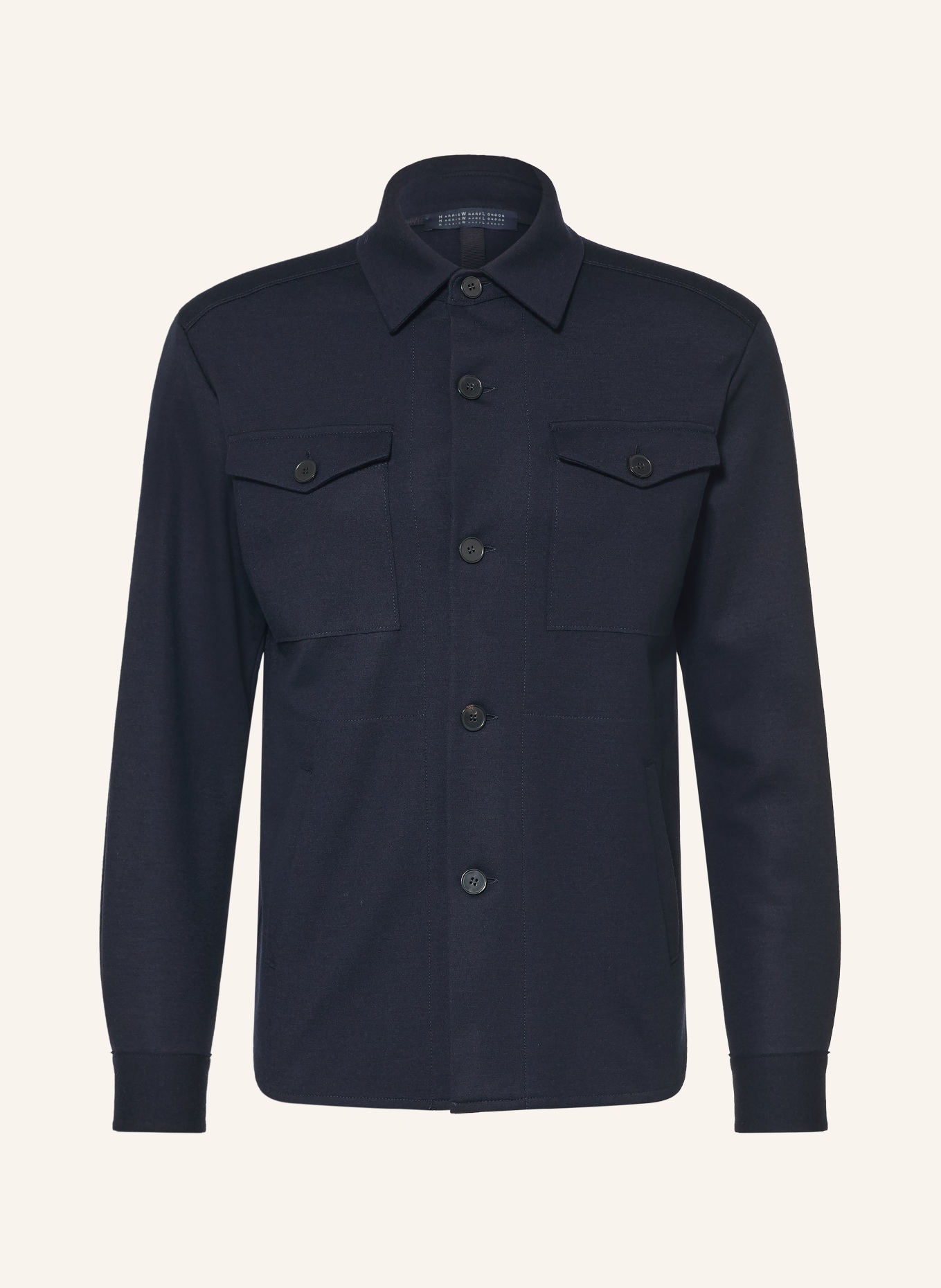 HARRIS WHARF LONDON Overjacket: DUNKELBLAU