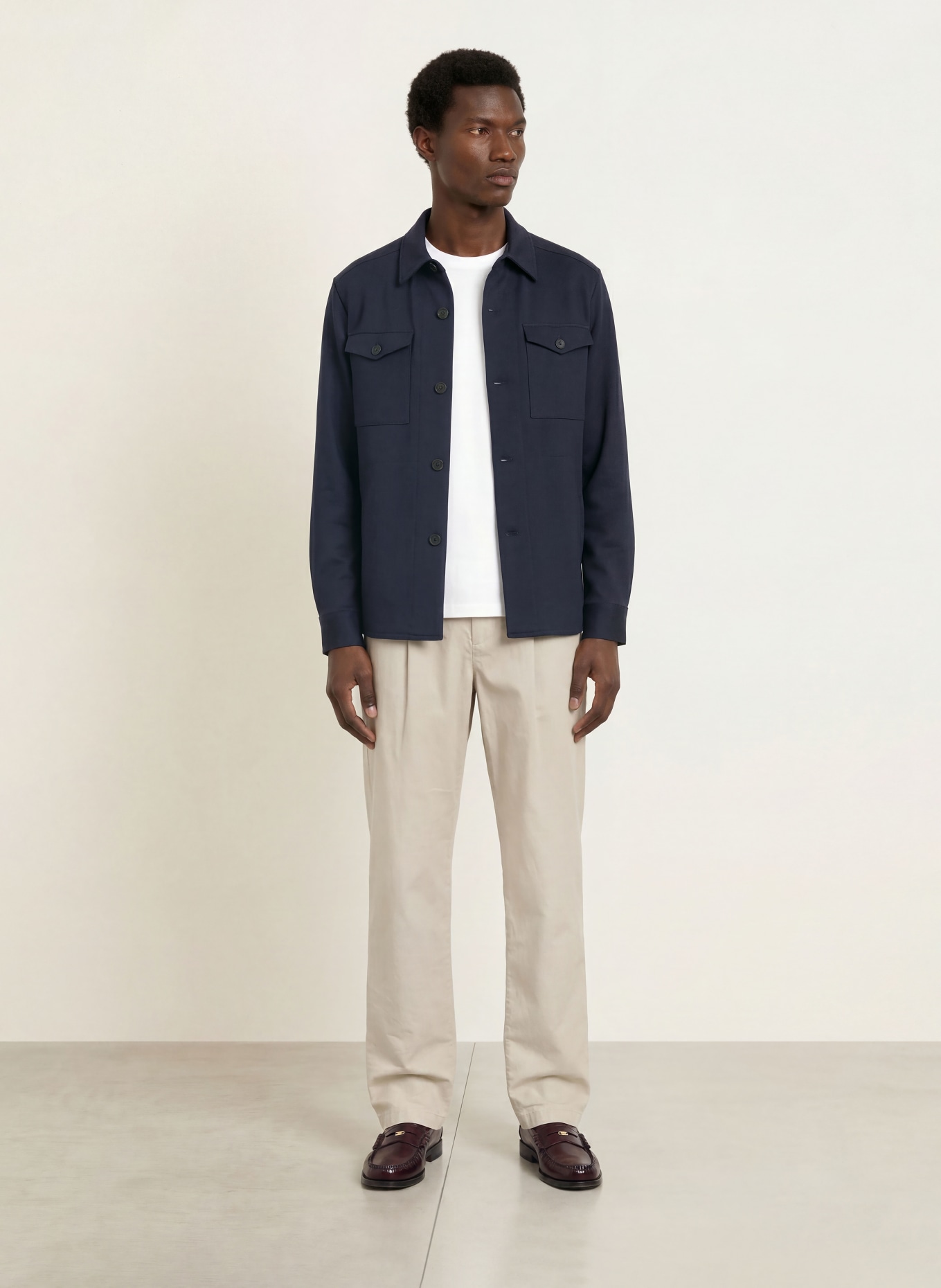 HARRIS WHARF LONDON Overjacket: DUNKELBLAU