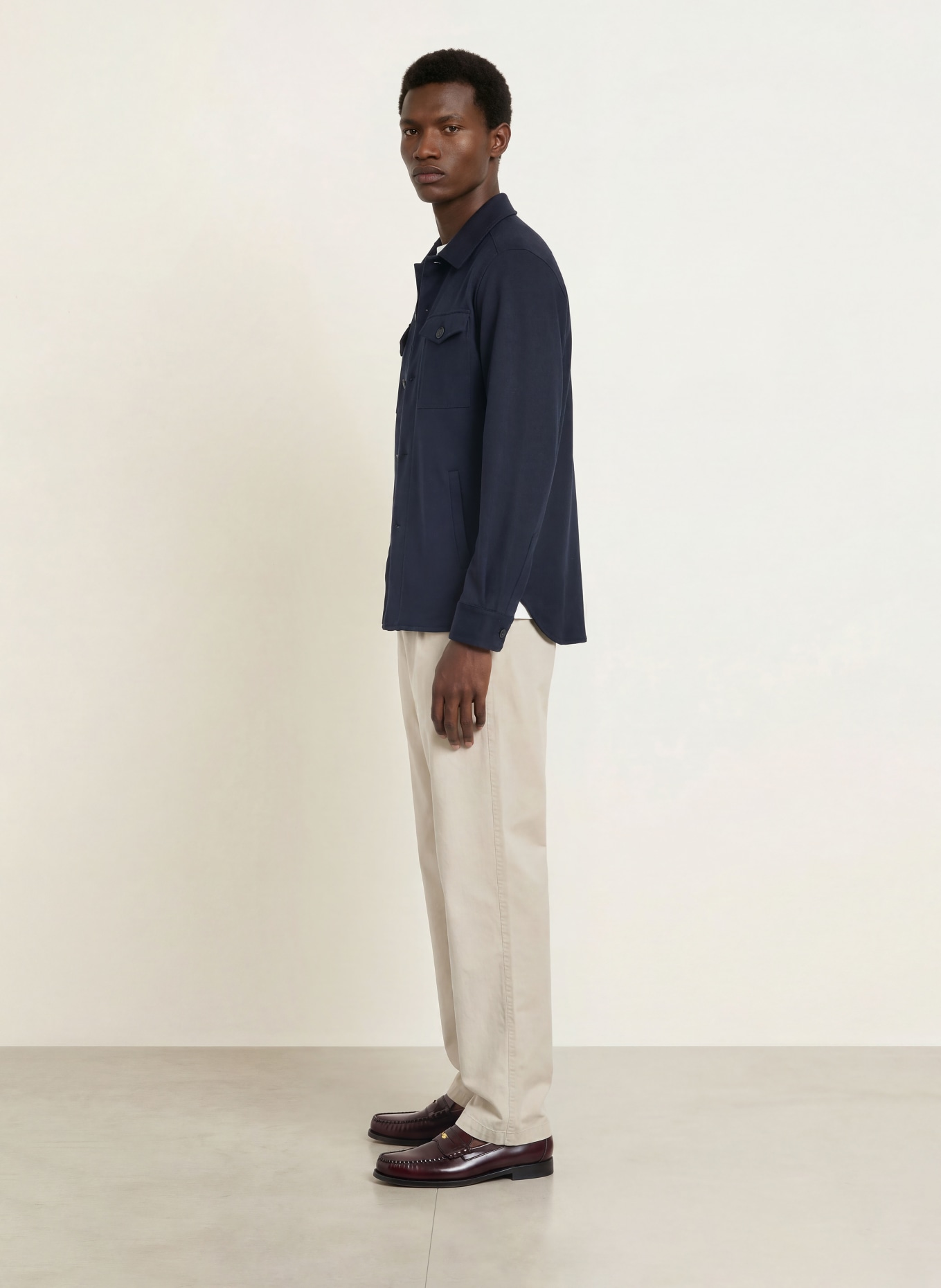 HARRIS WHARF LONDON Overjacket: DUNKELBLAU