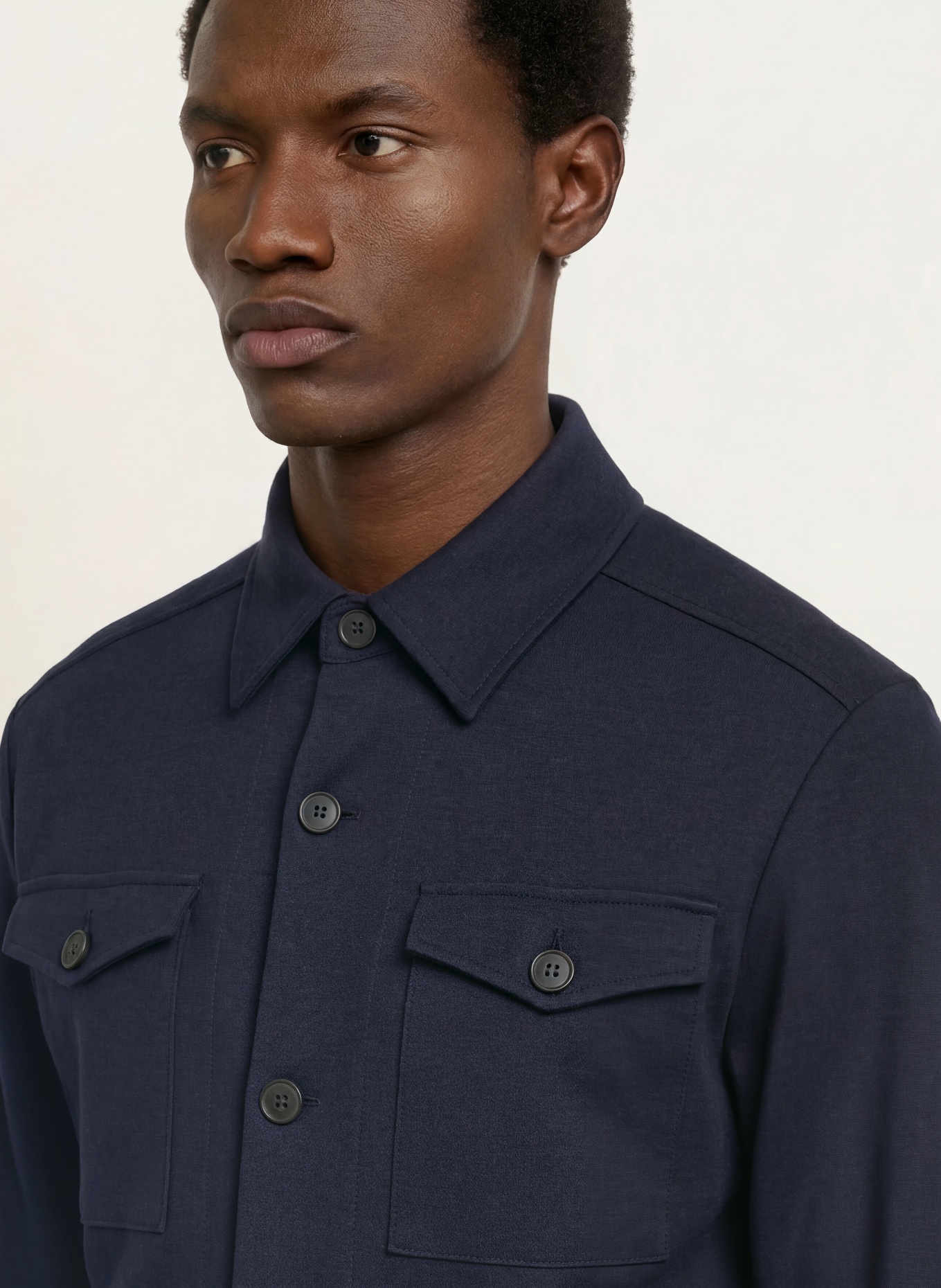 HARRIS WHARF LONDON Overjacket: DUNKELBLAU