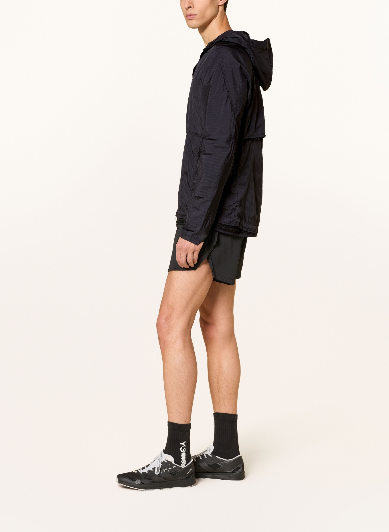 Y-3 Running jacket: BLACK