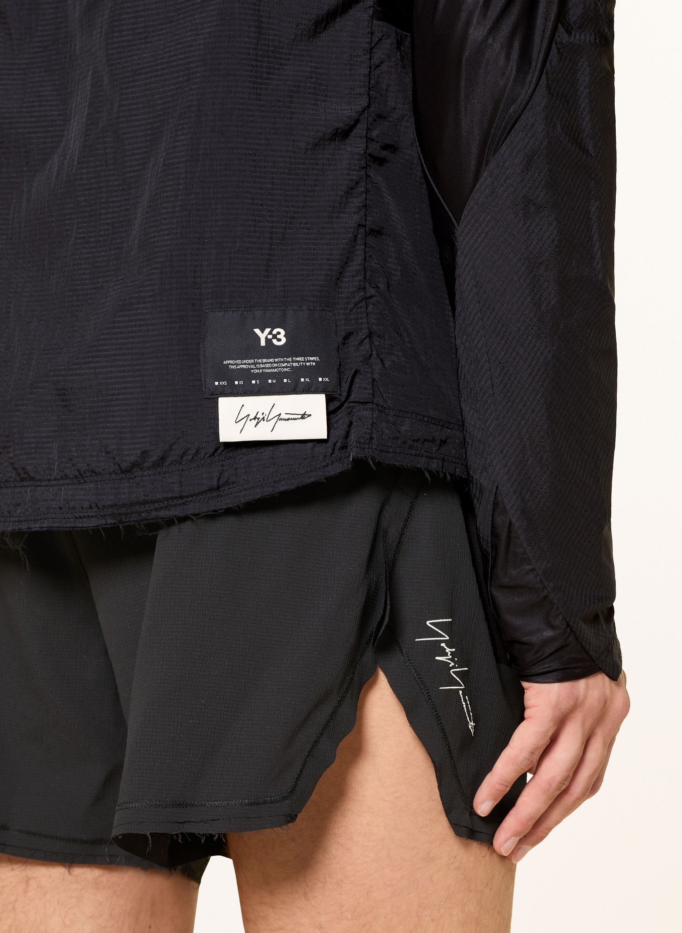 Y-3 Running jacket: BLACK