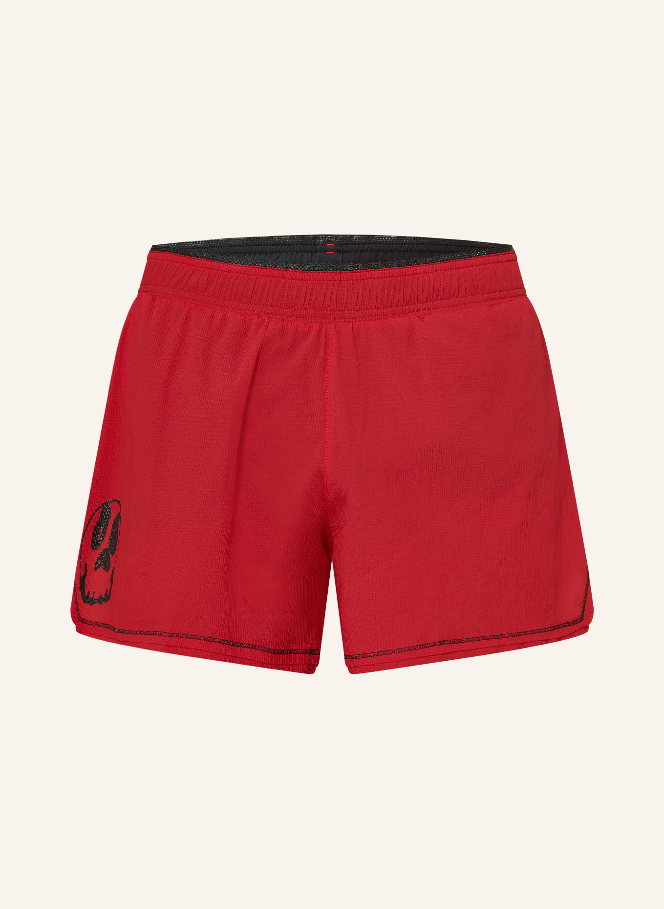 Y-3 GFX RUN 2-in-1 running shorts: RED / BLACK