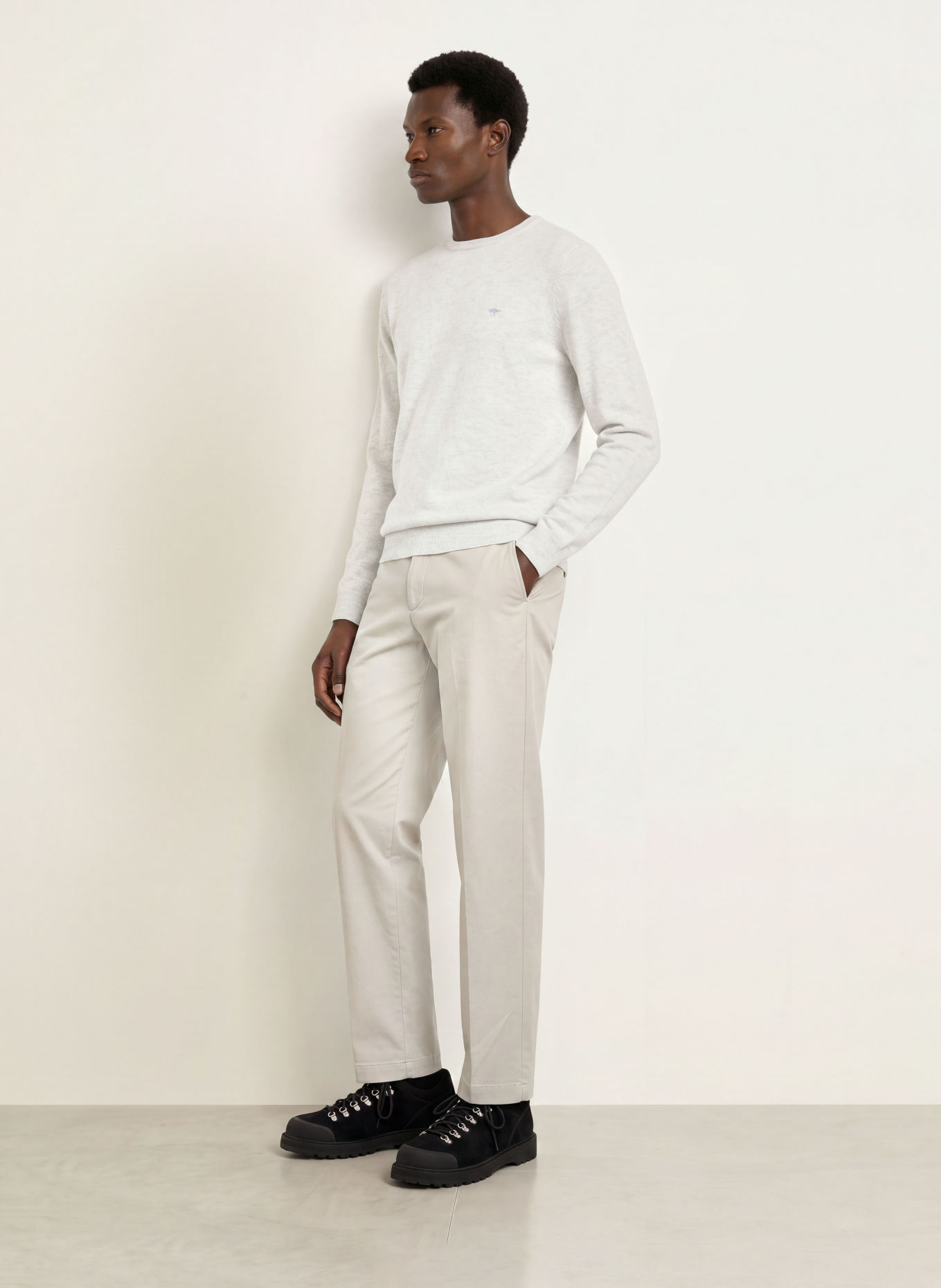 FYNCH-HATTON Sweater: LIGHT GRAY