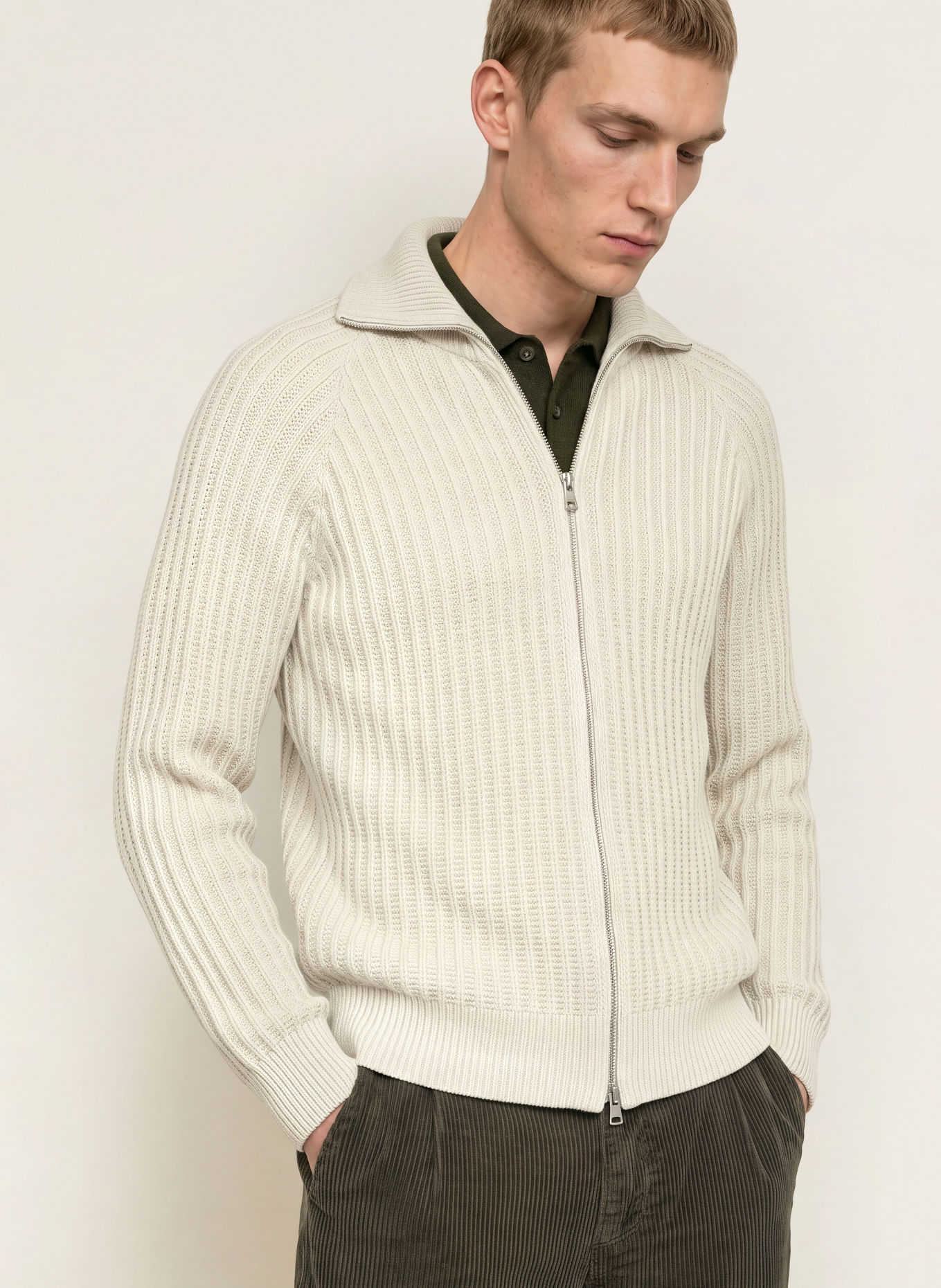 FYNCH-HATTON Strickjacke: CREME