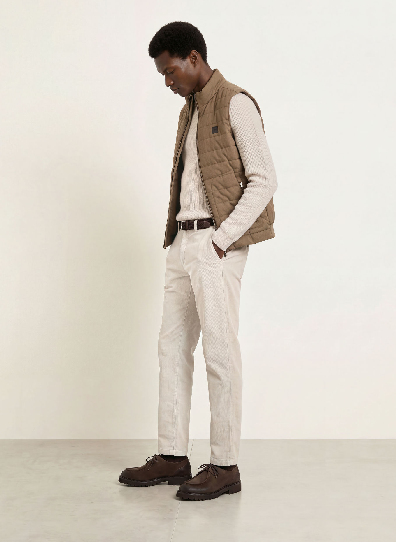FYNCH-HATTON Steppweste: TAUPE