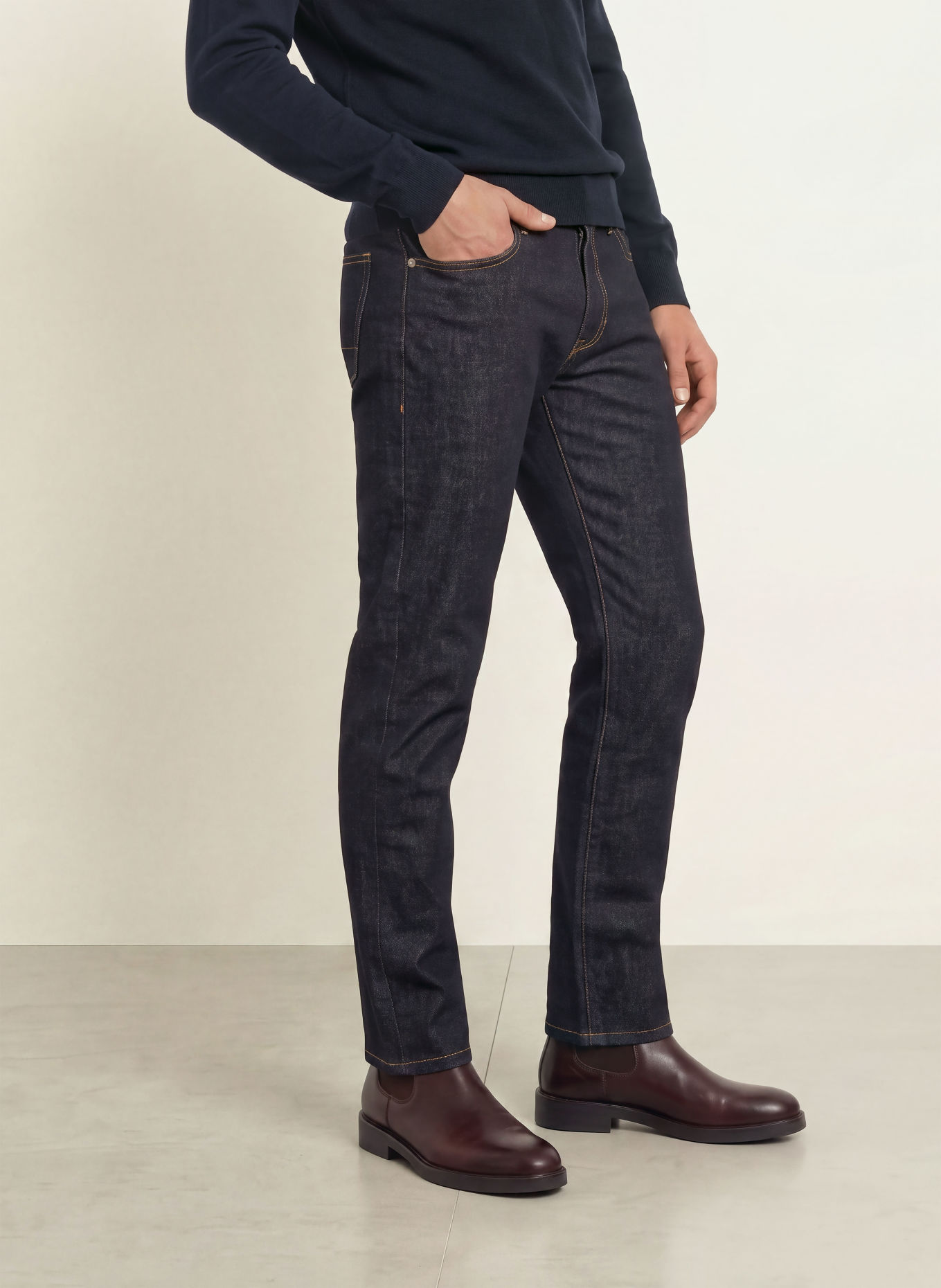 FYNCH-HATTON Blugi cu croială regular: 688 dark navy