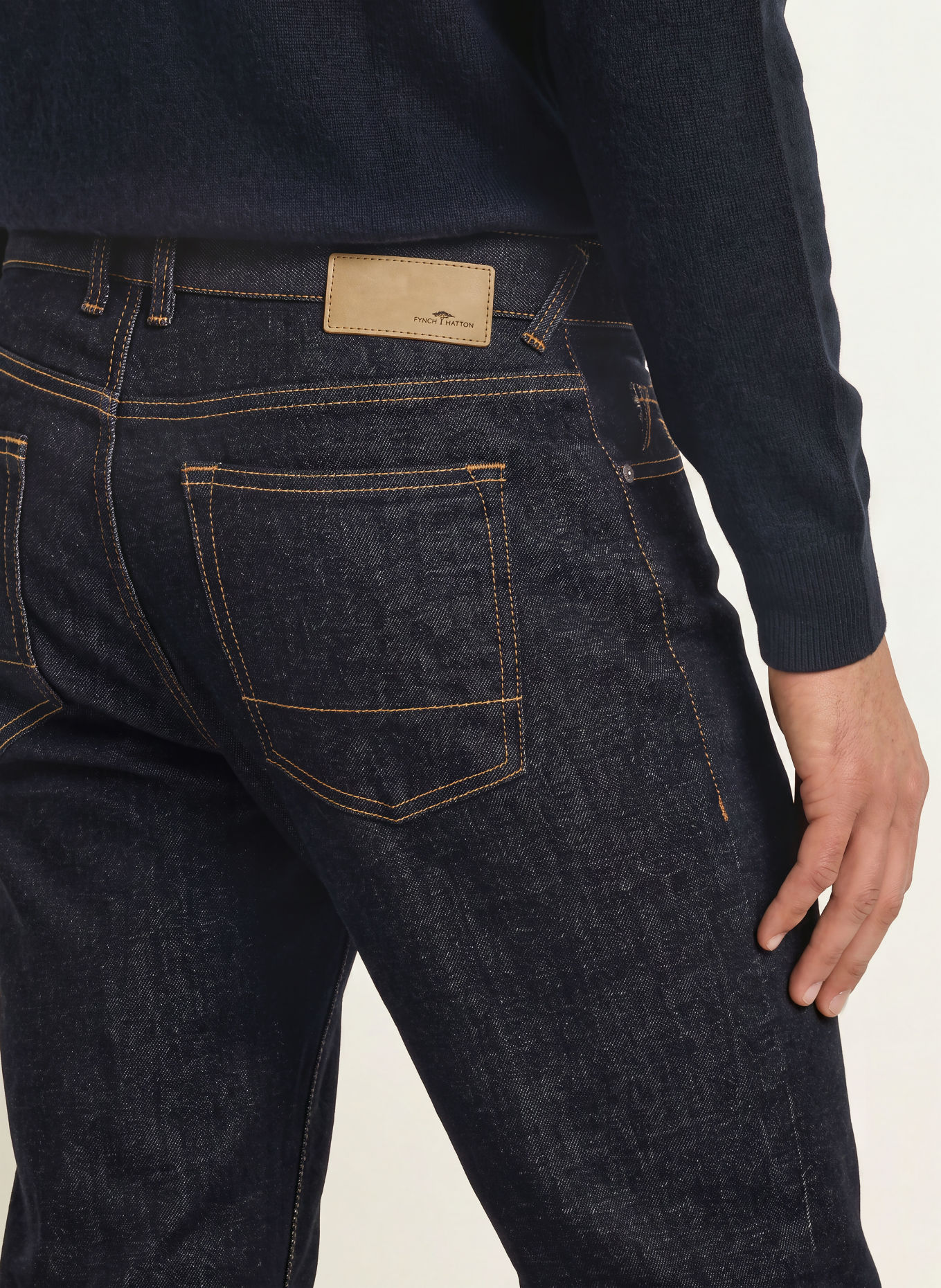 FYNCH-HATTON Blugi cu croială regular: 688 dark navy