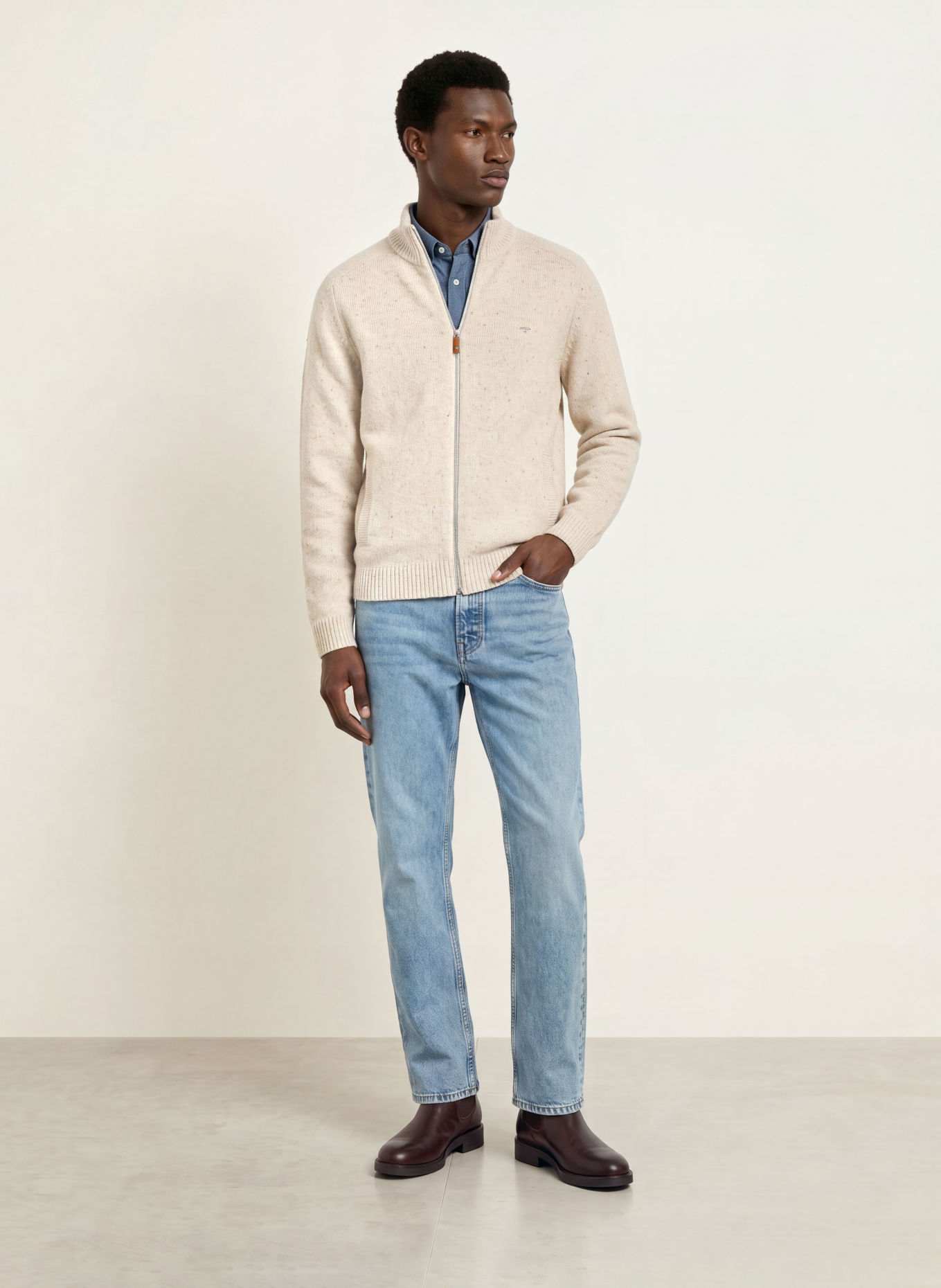 FYNCH-HATTON Strickjacke: CREME