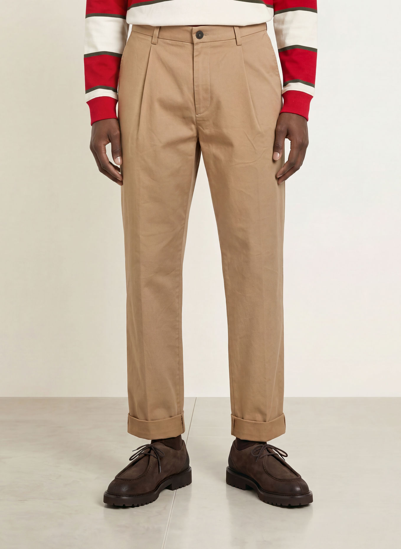 FYNCH-HATTON Chino Regular Fit: BEIGE