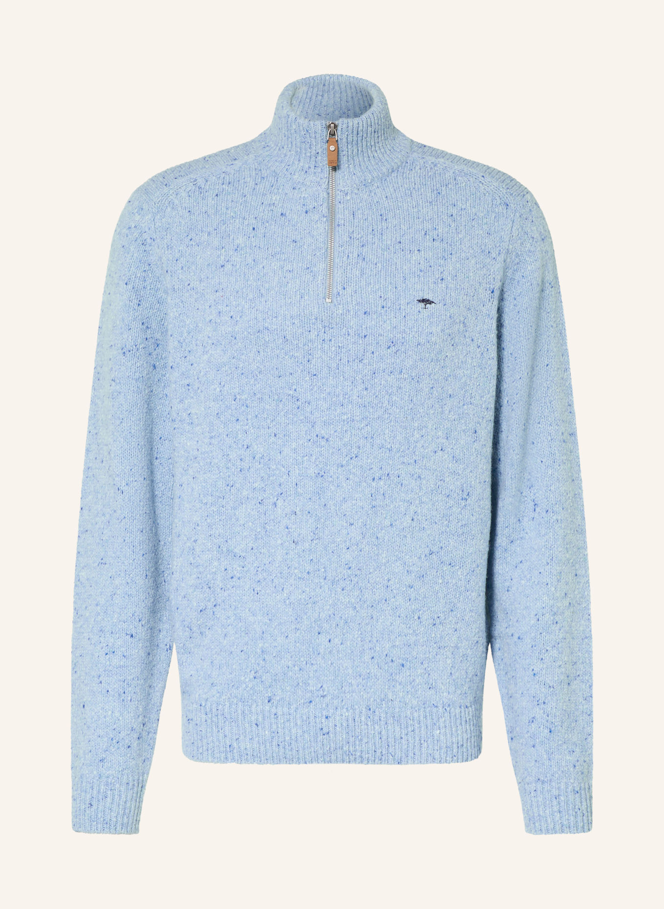 FYNCH-HATTON Half-zip sweater: LIGHT BLUE