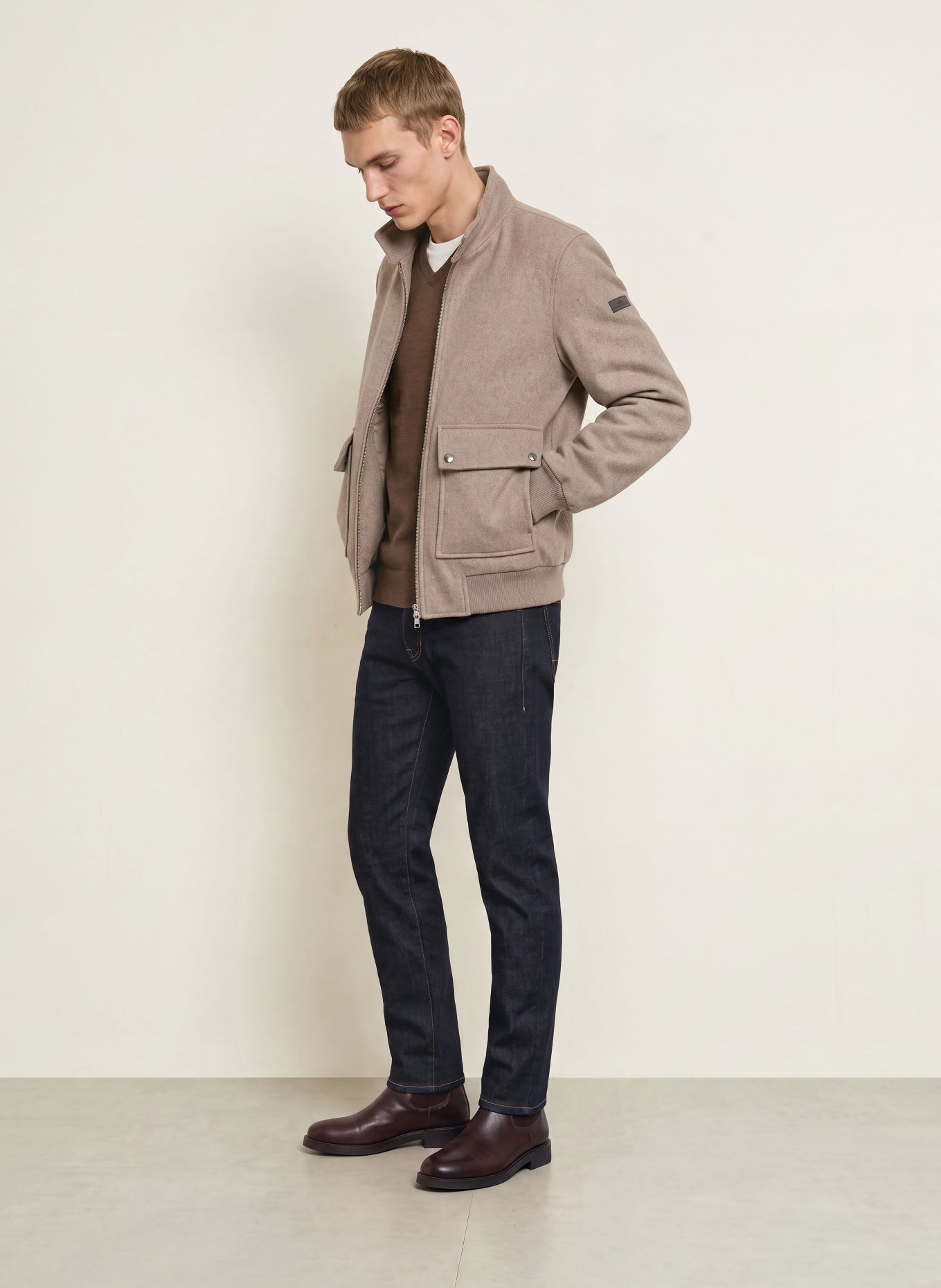 FYNCH-HATTON Bomber jacket: BEIGE