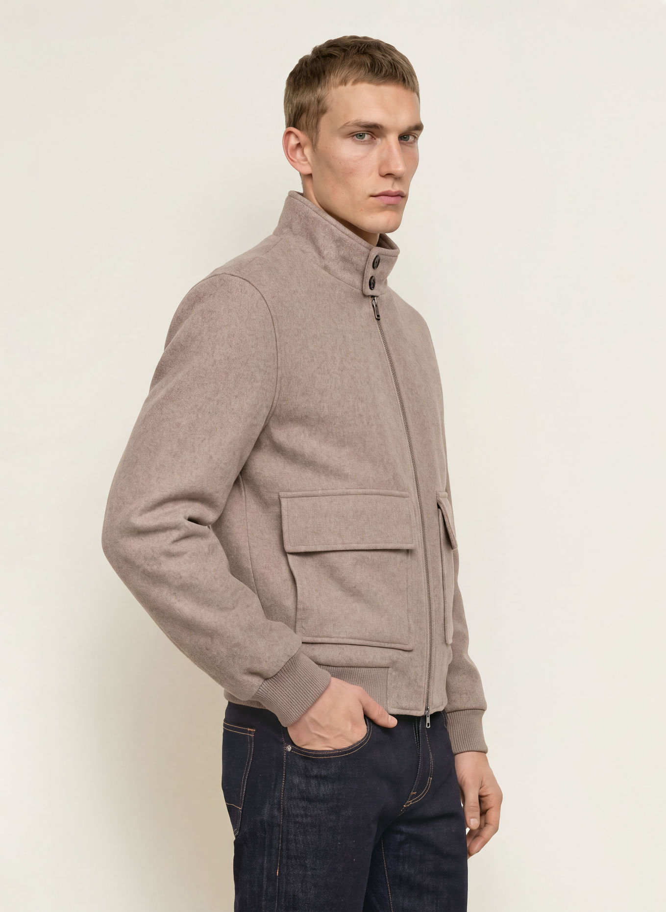 FYNCH-HATTON Bomber jacket: BEIGE
