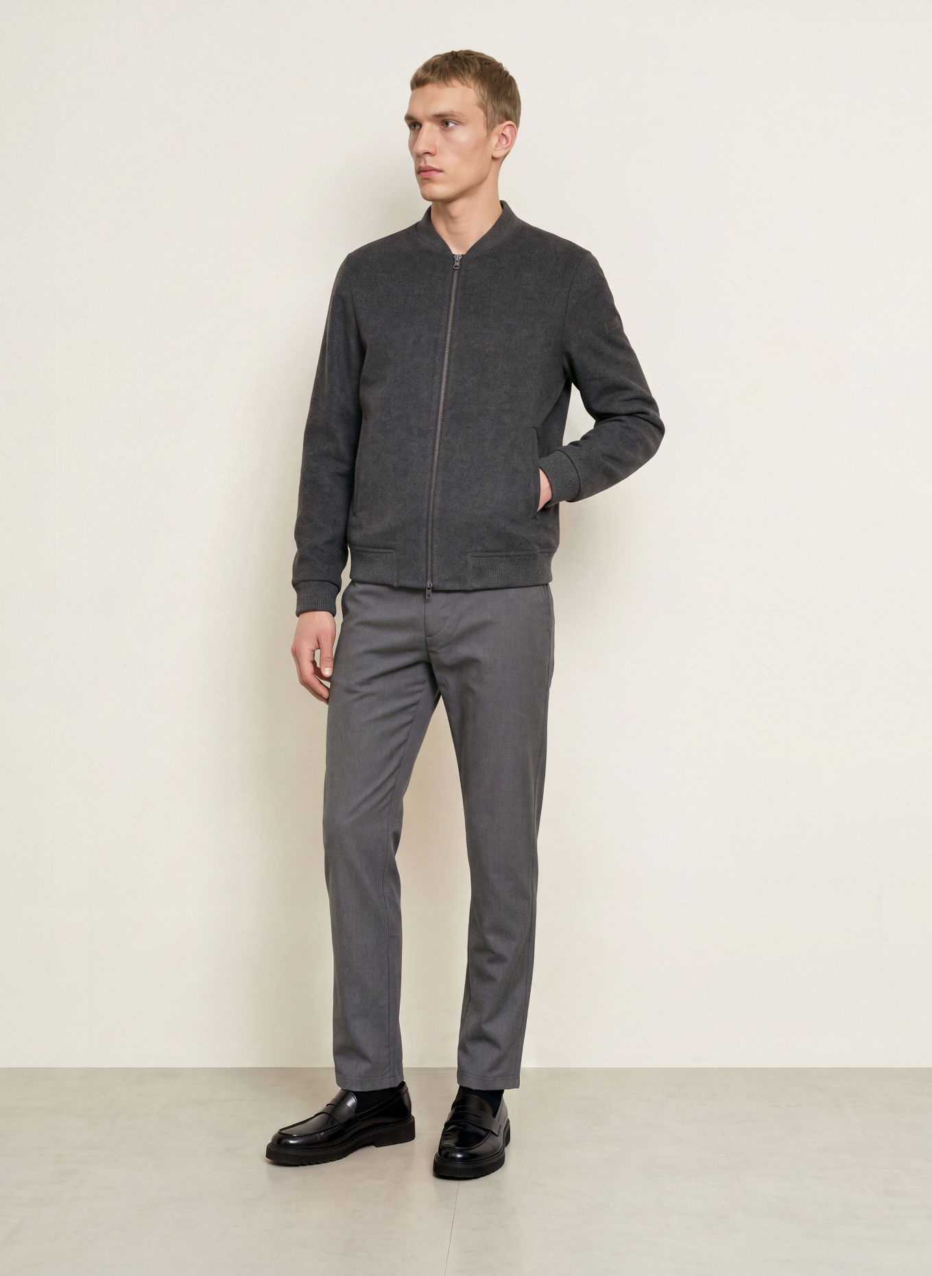 FYNCH-HATTON Blouson: DUNKELGRAU