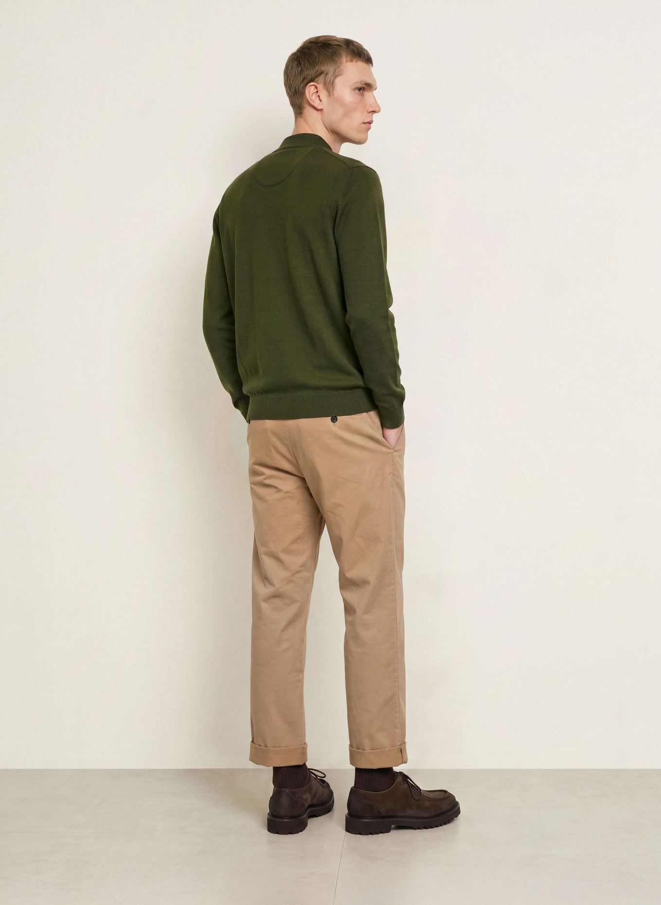 FYNCH-HATTON Cardigan: DARK GREEN