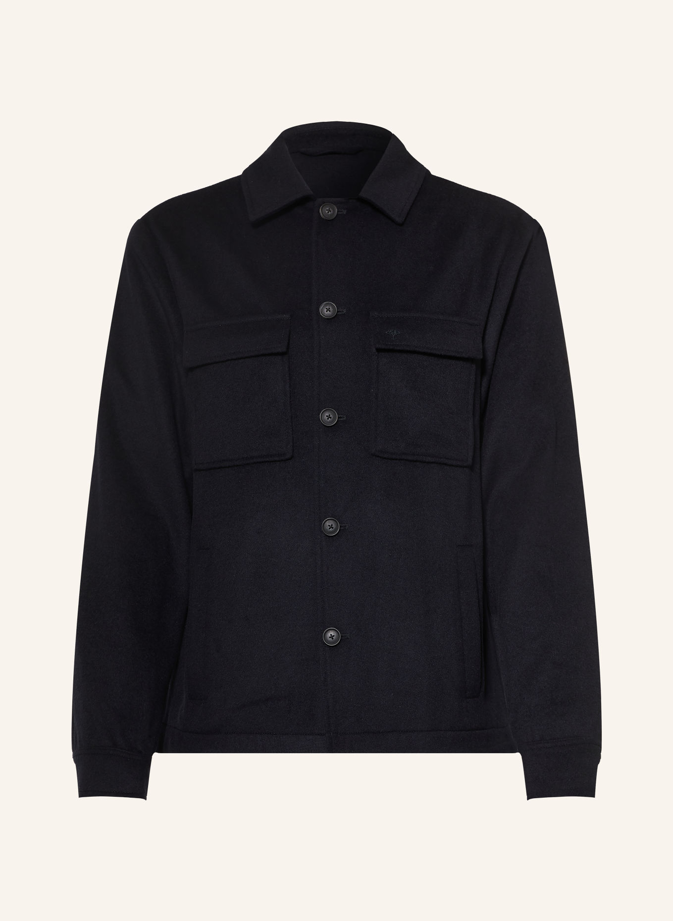 FYNCH-HATTON Overshirt: DARK BLUE
