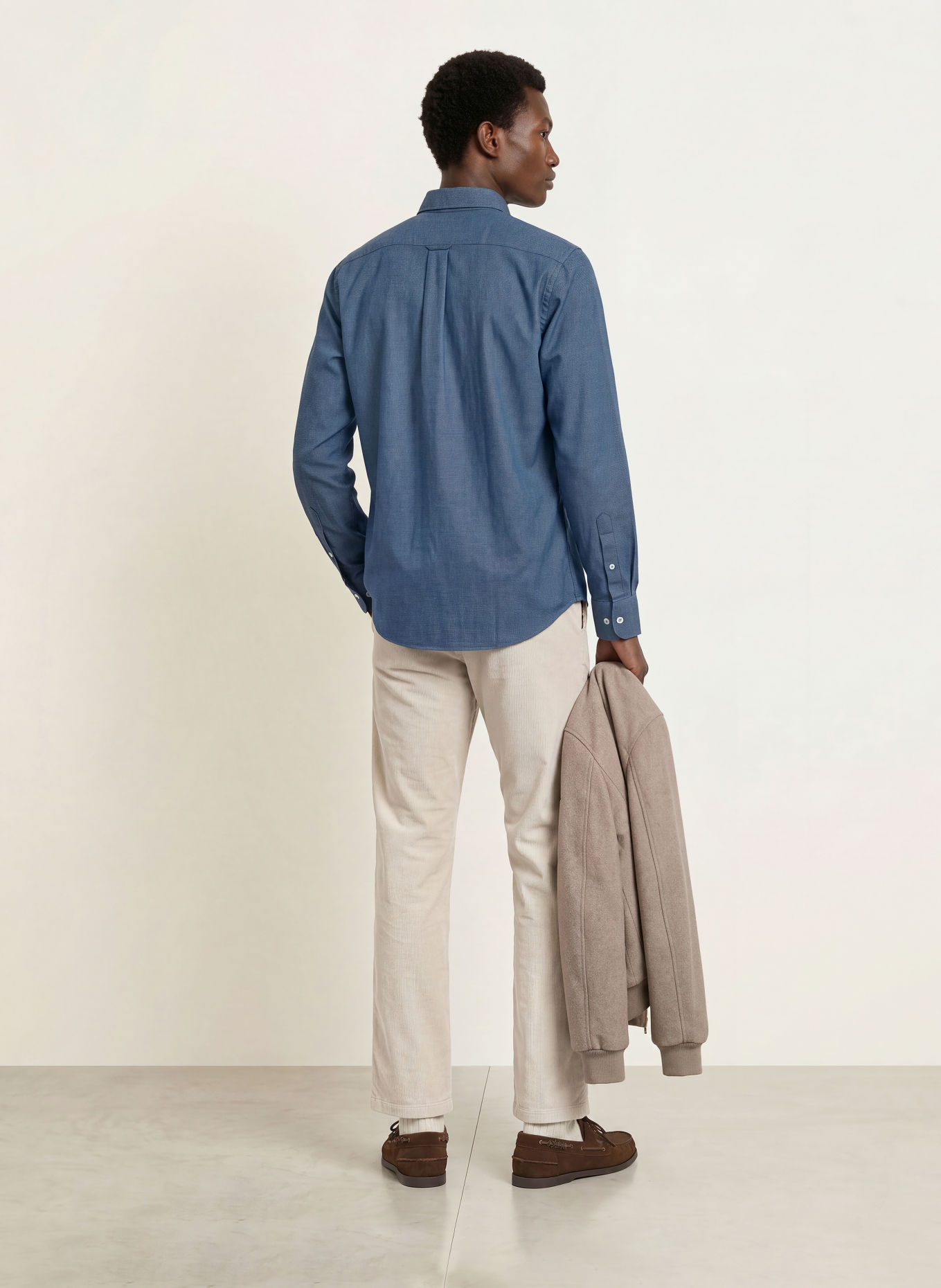 FYNCH-HATTON Flanellhemd Regular Fit: DUNKELBLAU / HELLBLAU