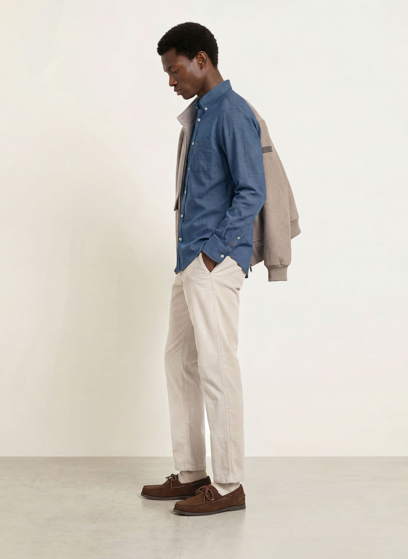 FYNCH-HATTON Flanellhemd Regular Fit: DUNKELBLAU / HELLBLAU