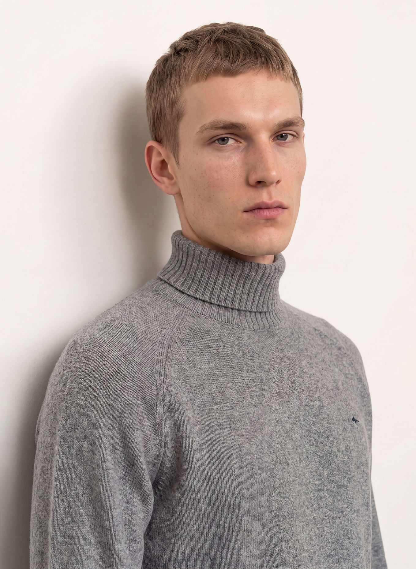 FYNCH-HATTON Rollkragenpullover: GRAU
