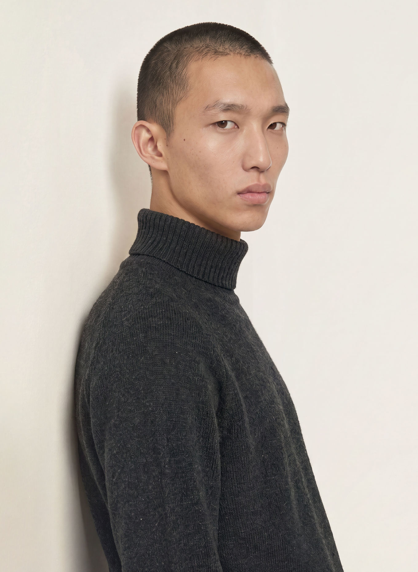 FYNCH-HATTON Rollkragenpullover: DUNKELGRAU