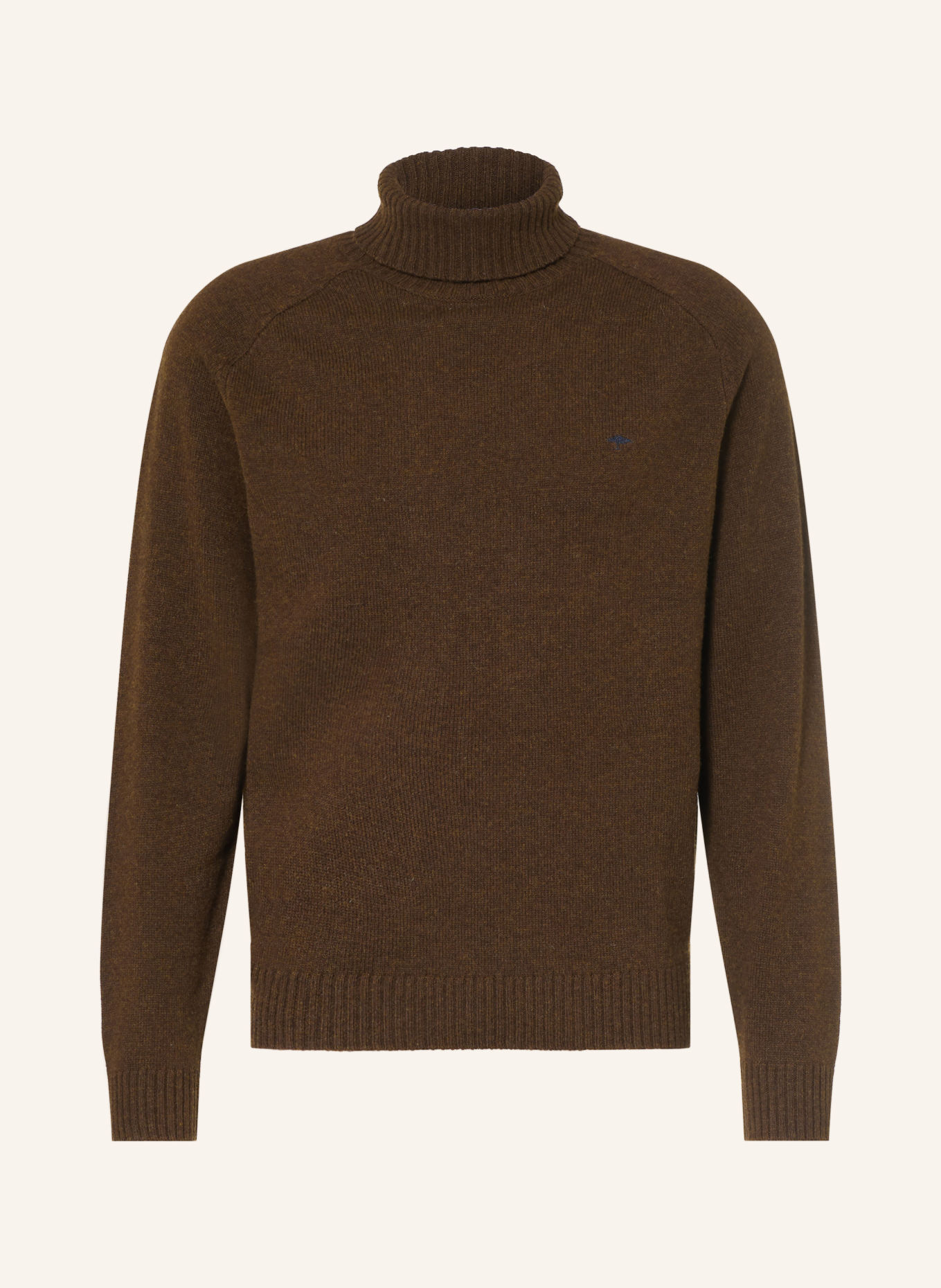 FYNCH-HATTON Rollkragenpullover: DUNKELBRAUN