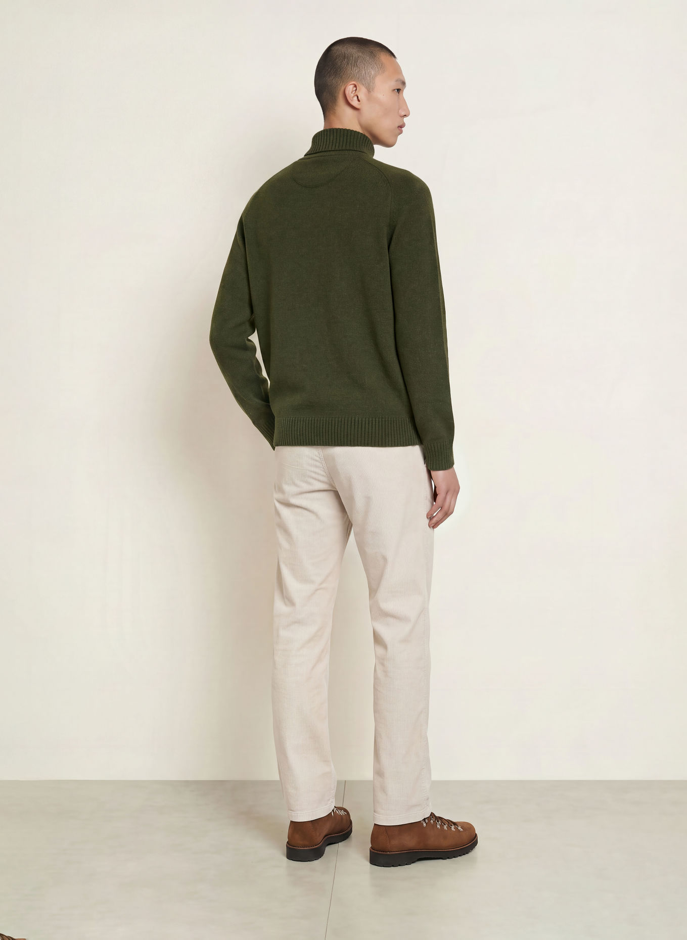 FYNCH-HATTON Rollkragenpullover: DUNKELGRÜN