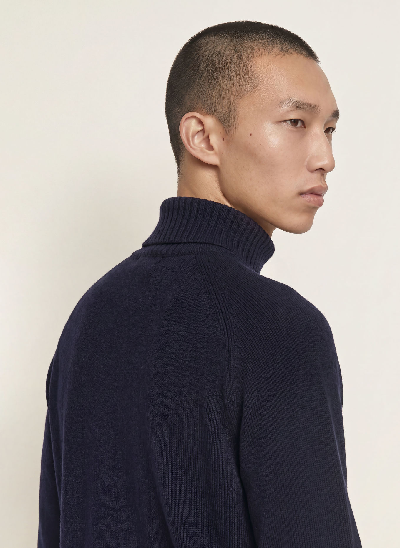 FYNCH-HATTON Rollkragenpullover: DUNKELBLAU