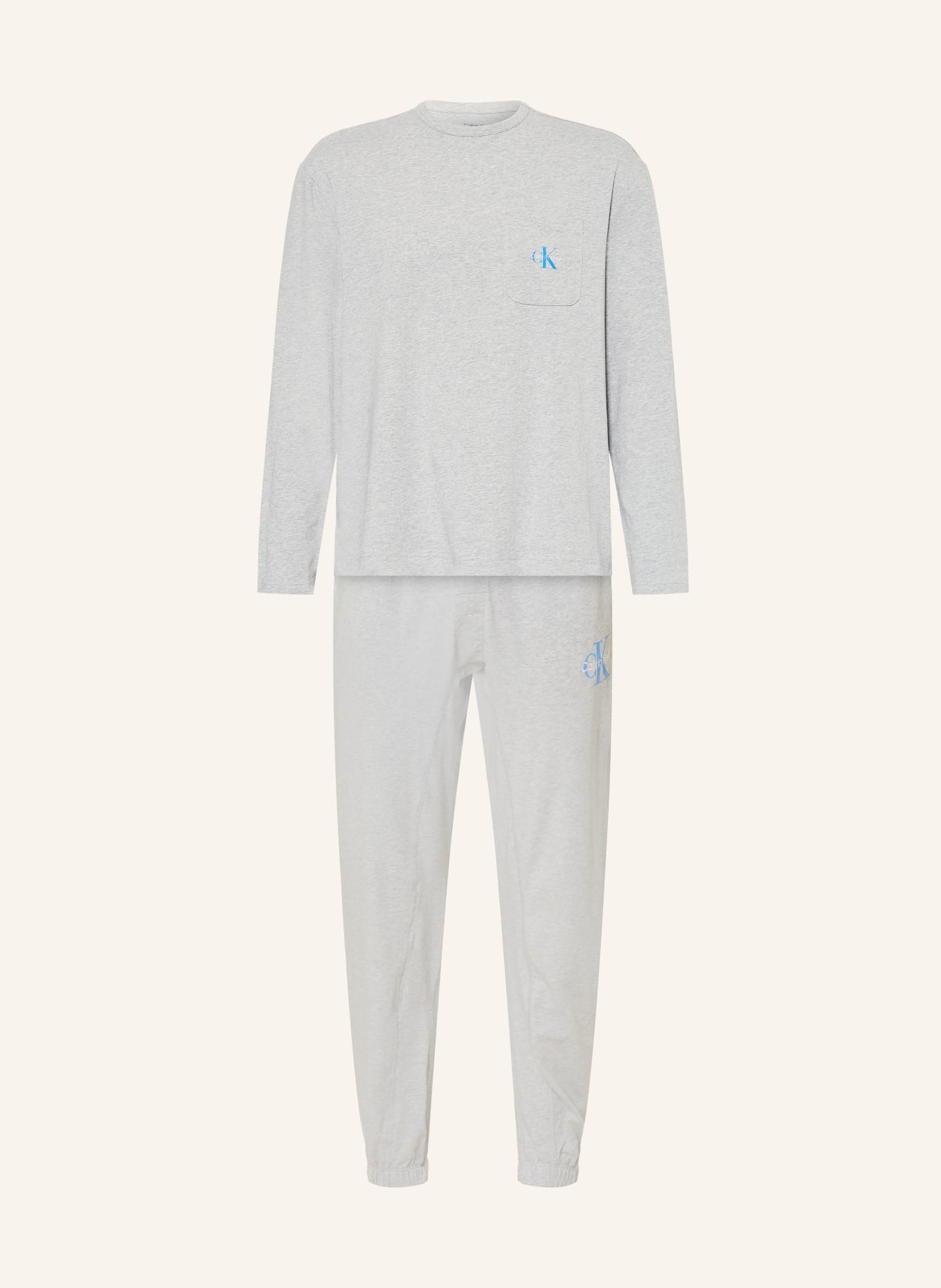 Calvin Klein Schlafanzug MONOGRAM: GRAU
