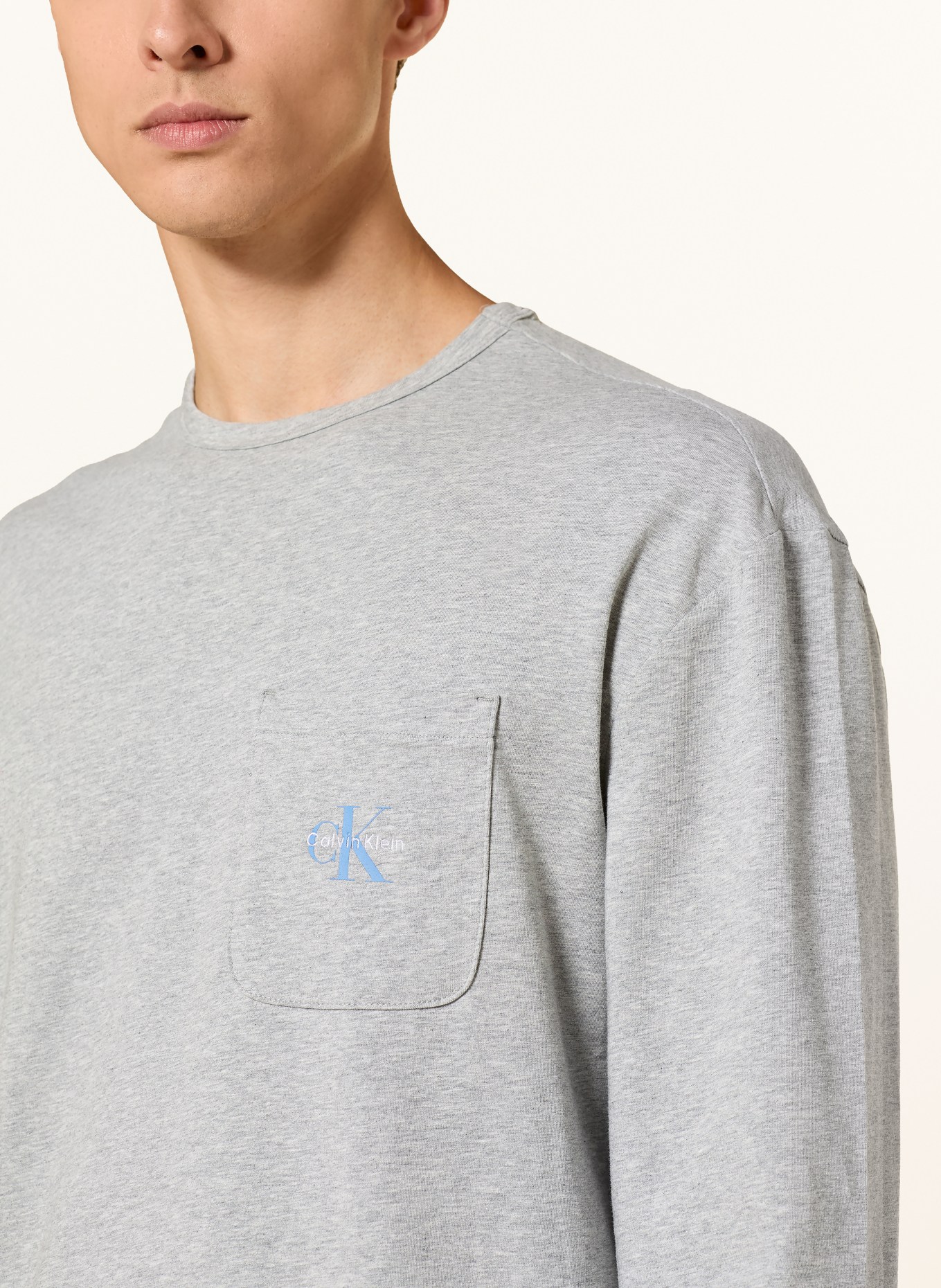 Calvin Klein Schlafanzug MONOGRAM: GRAU