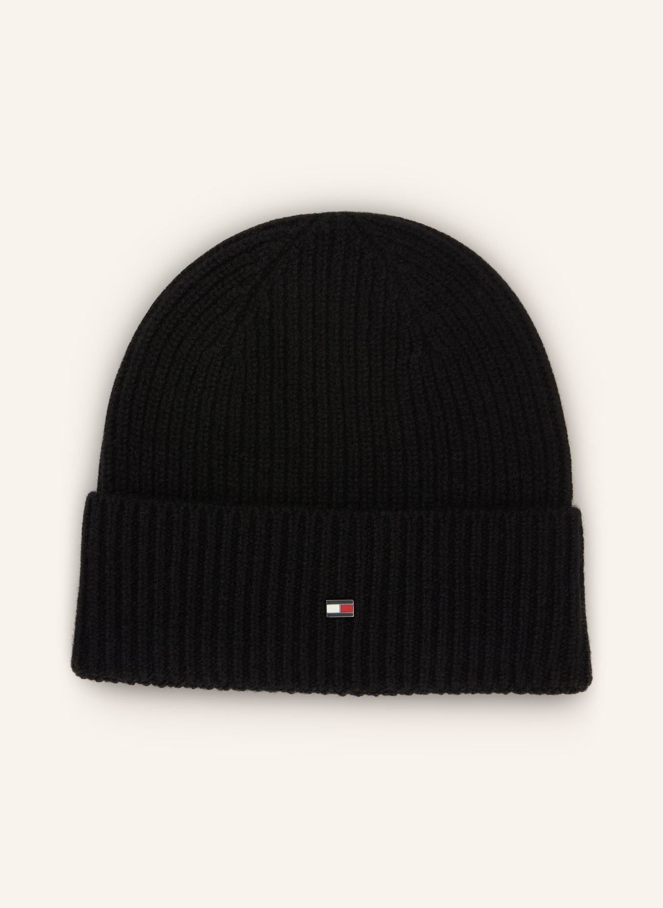 TOMMY HILFIGER Cashmere Hat: BLACK