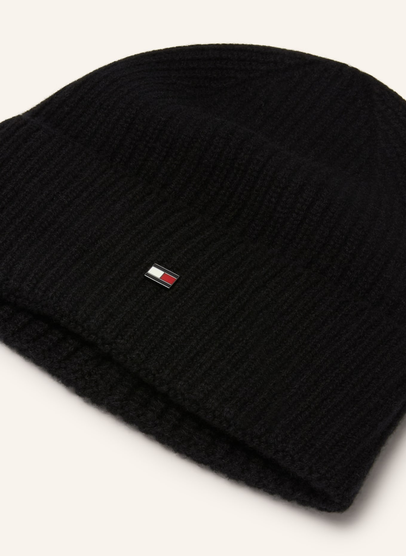 TOMMY HILFIGER Cashmere Hat: BLACK