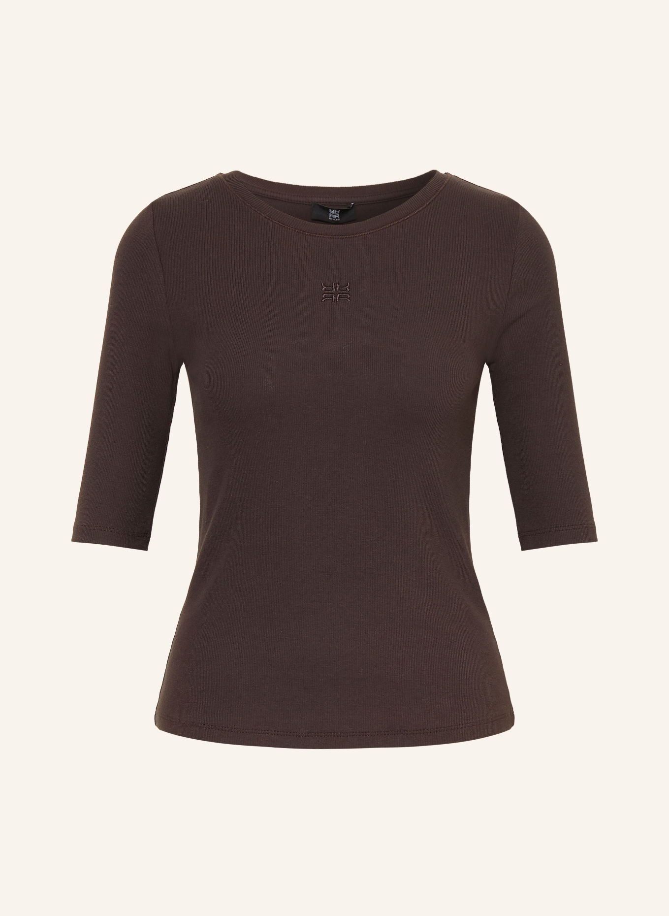 RIANI T-shirt: DARK BROWN