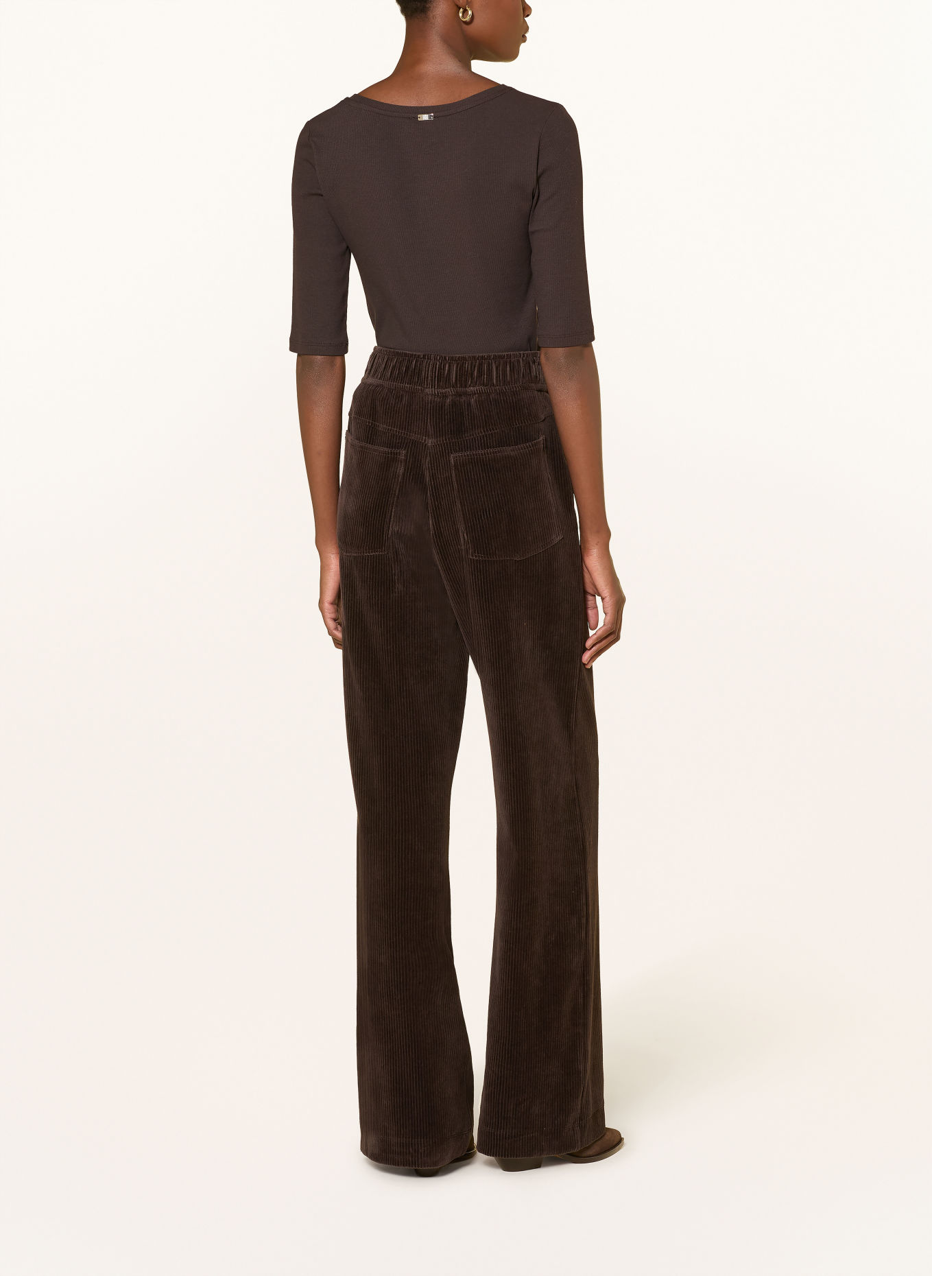 RIANI T-shirt: DARK BROWN