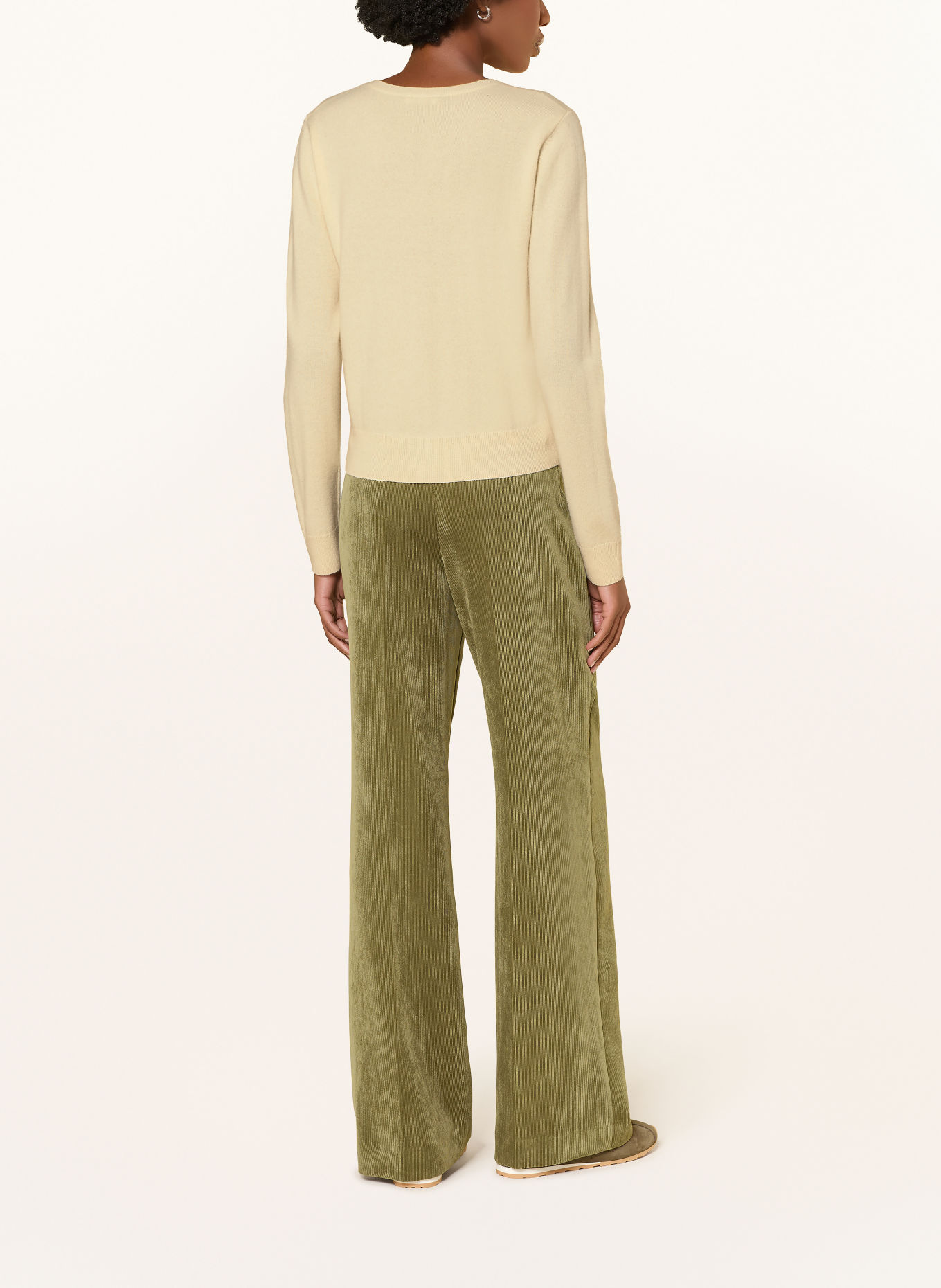 RIANI Cashmere Cardigan: LIGHT YELLOW